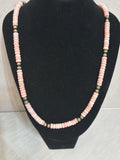 Pink Conch & Sterling Beads