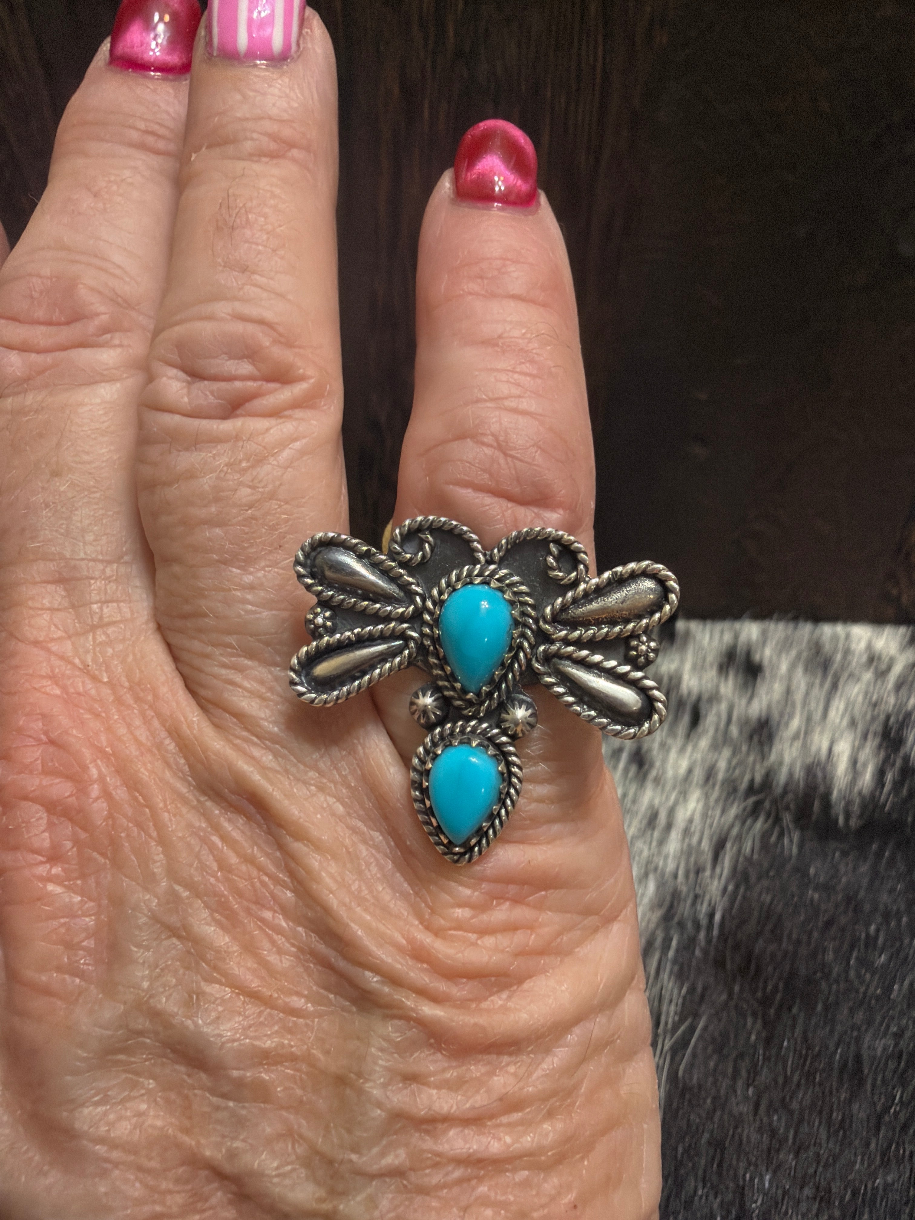 Turquoise Dragonfly Ring