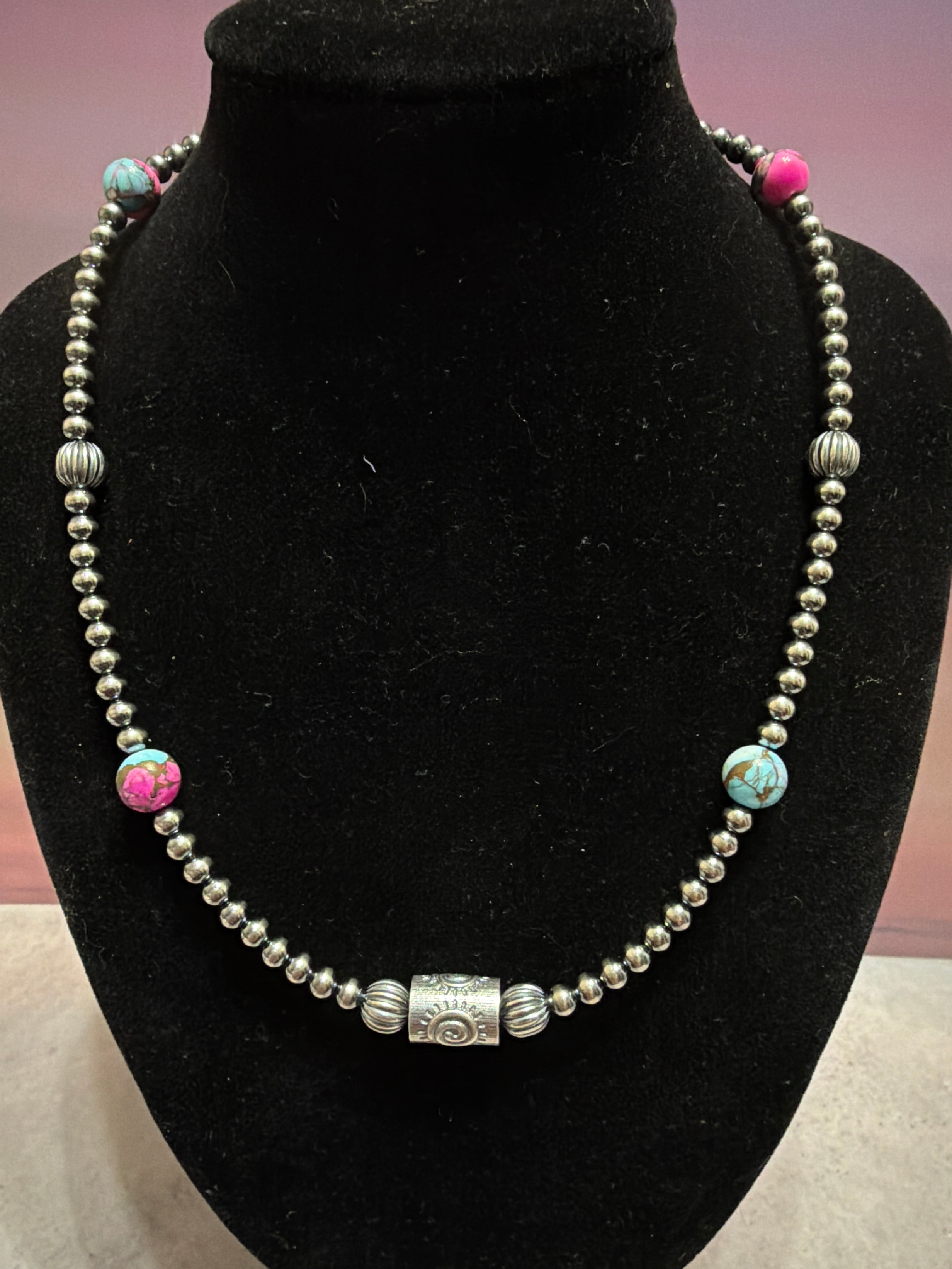 Cotton Candy & Pearls 16”