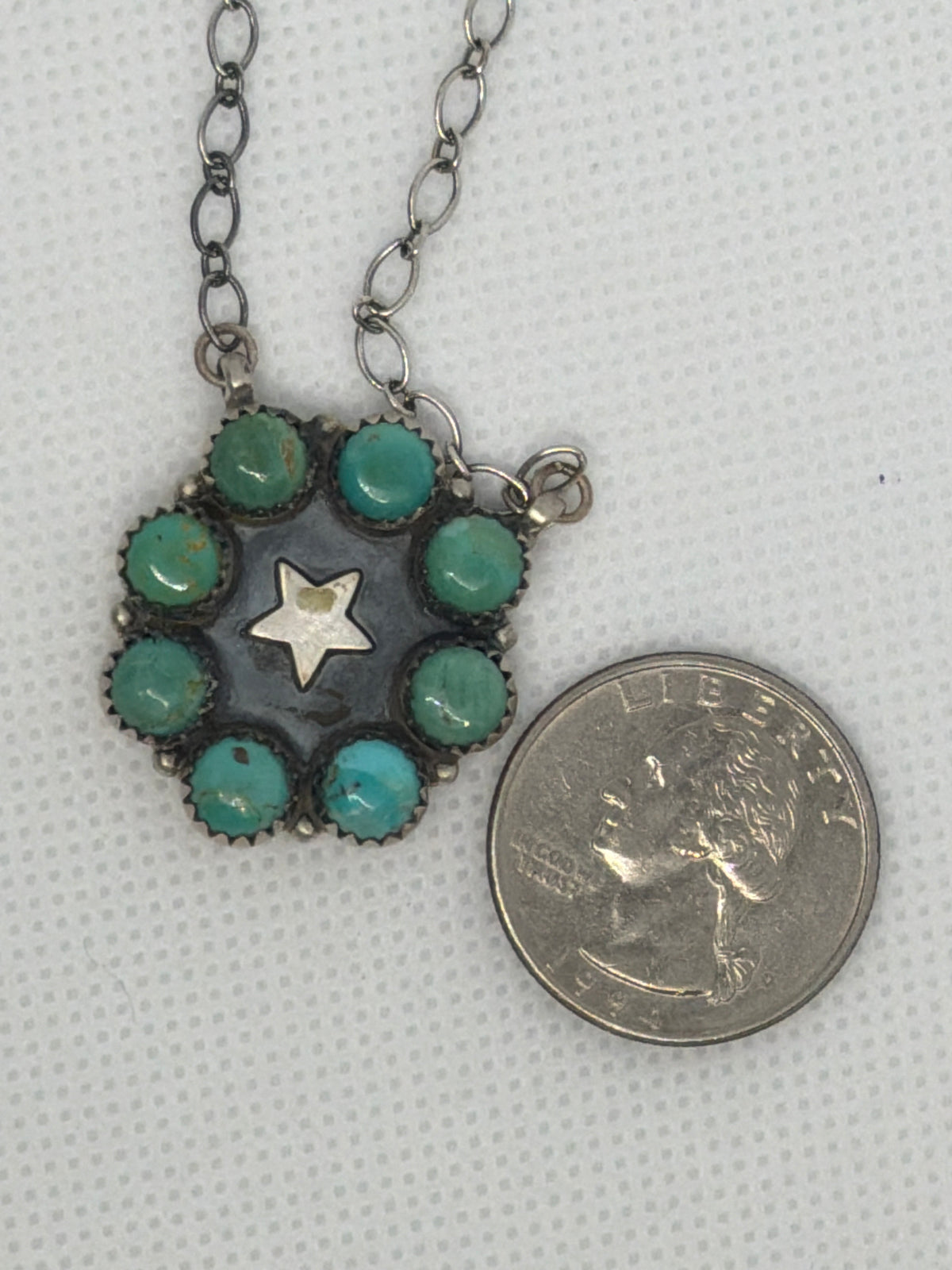 Turquoise w/star necklace