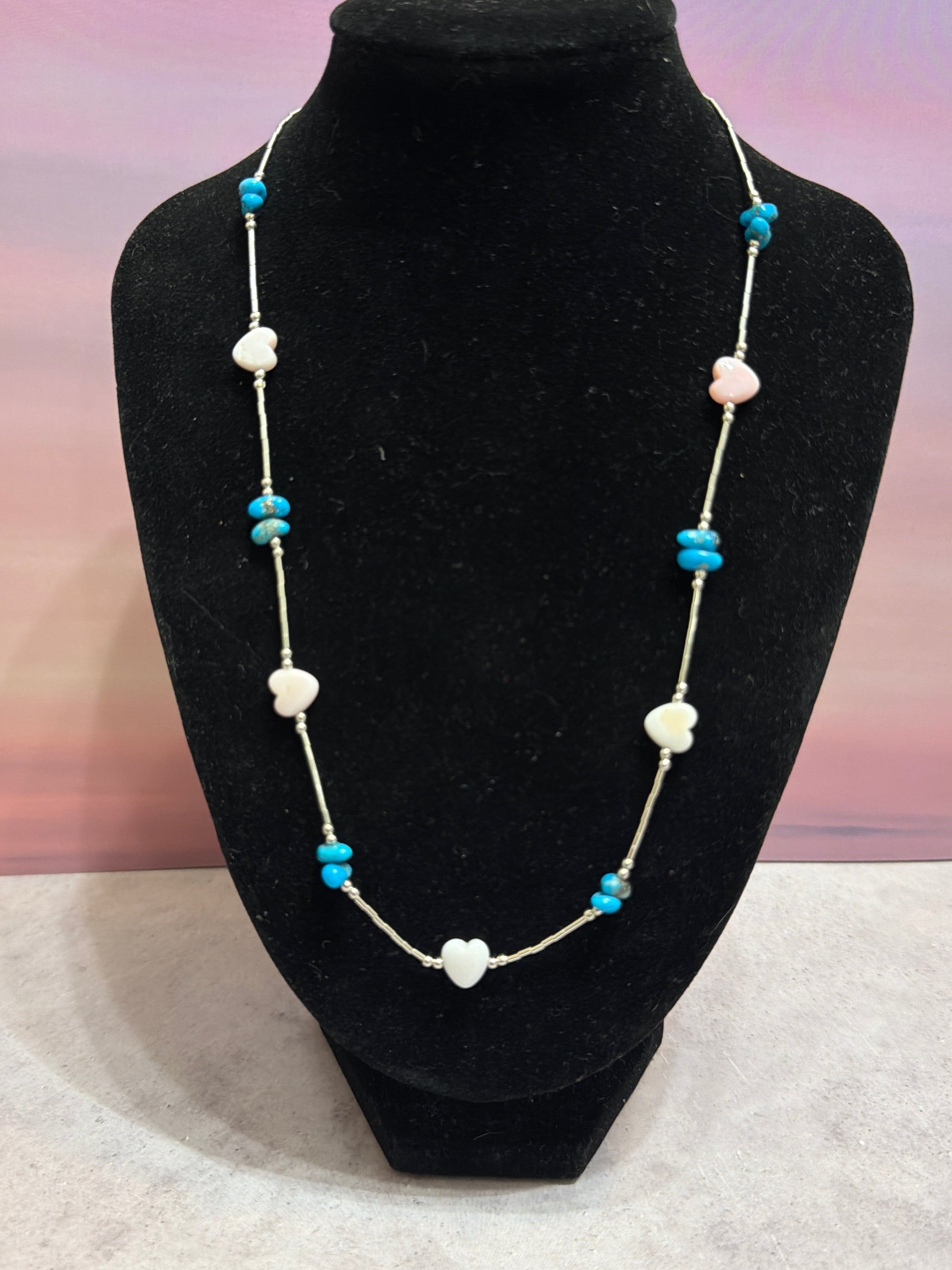 Pink Conch & Turquoise 16”