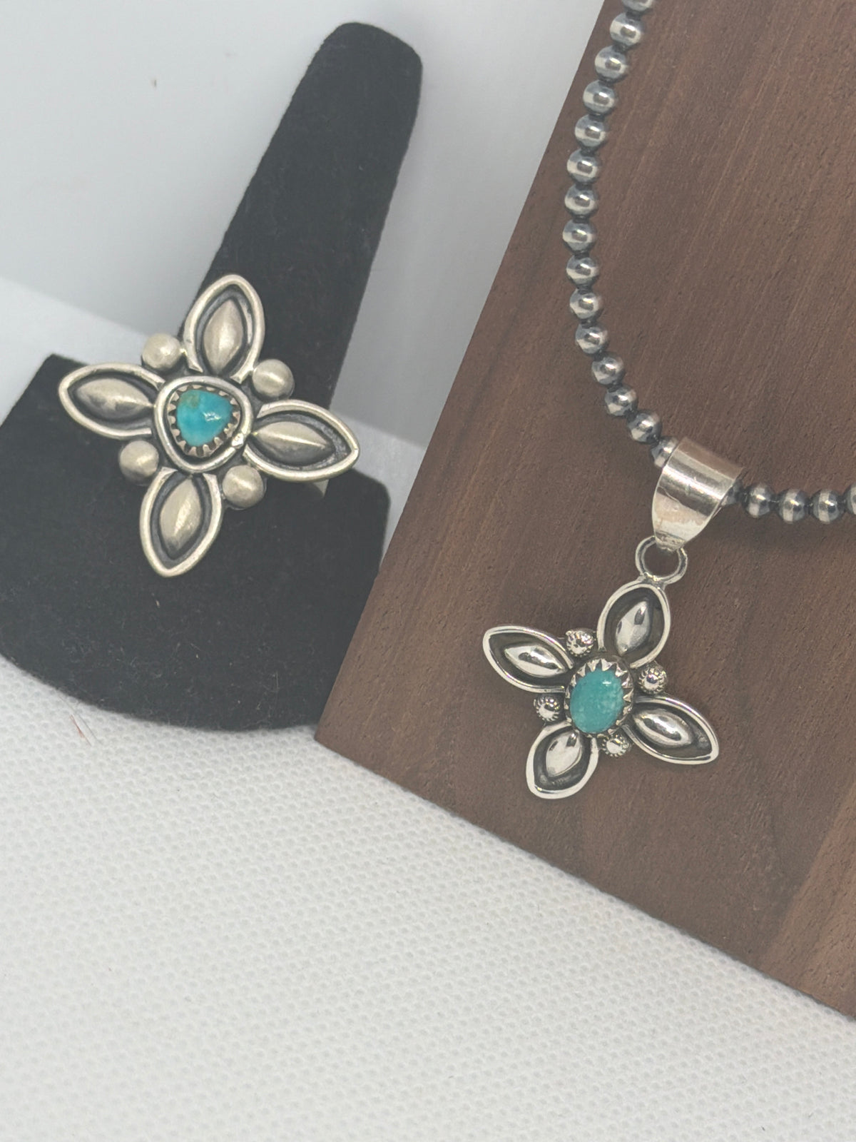 Sterling and turquoise pendant