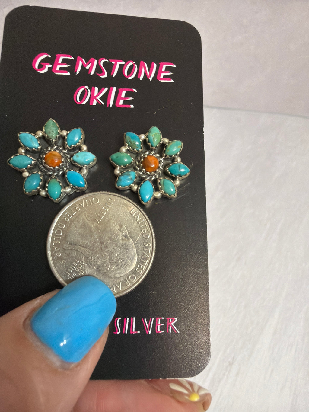Turquoise and Mojave Studs