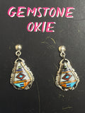 Inlay Dangle Earrings