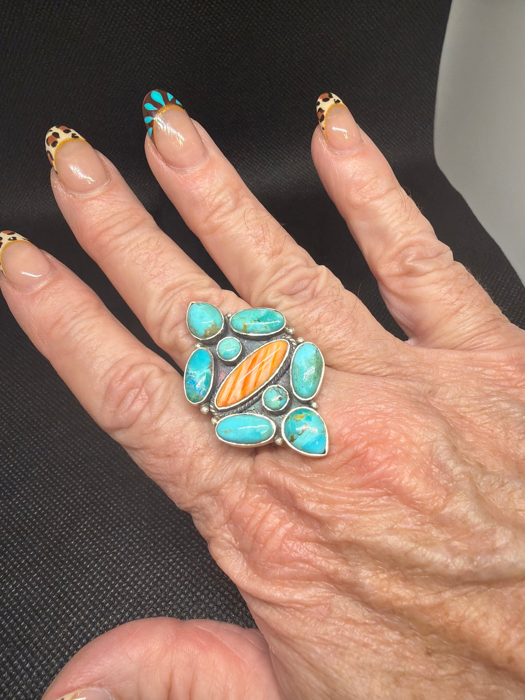 Turquoise and Spiny Ring