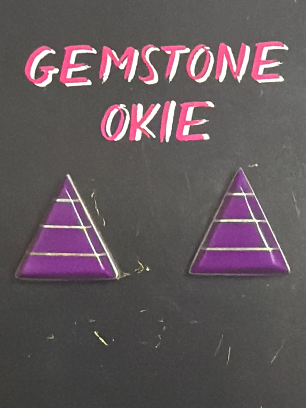 Purple Inlay Studs