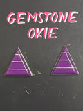 Purple Inlay Studs