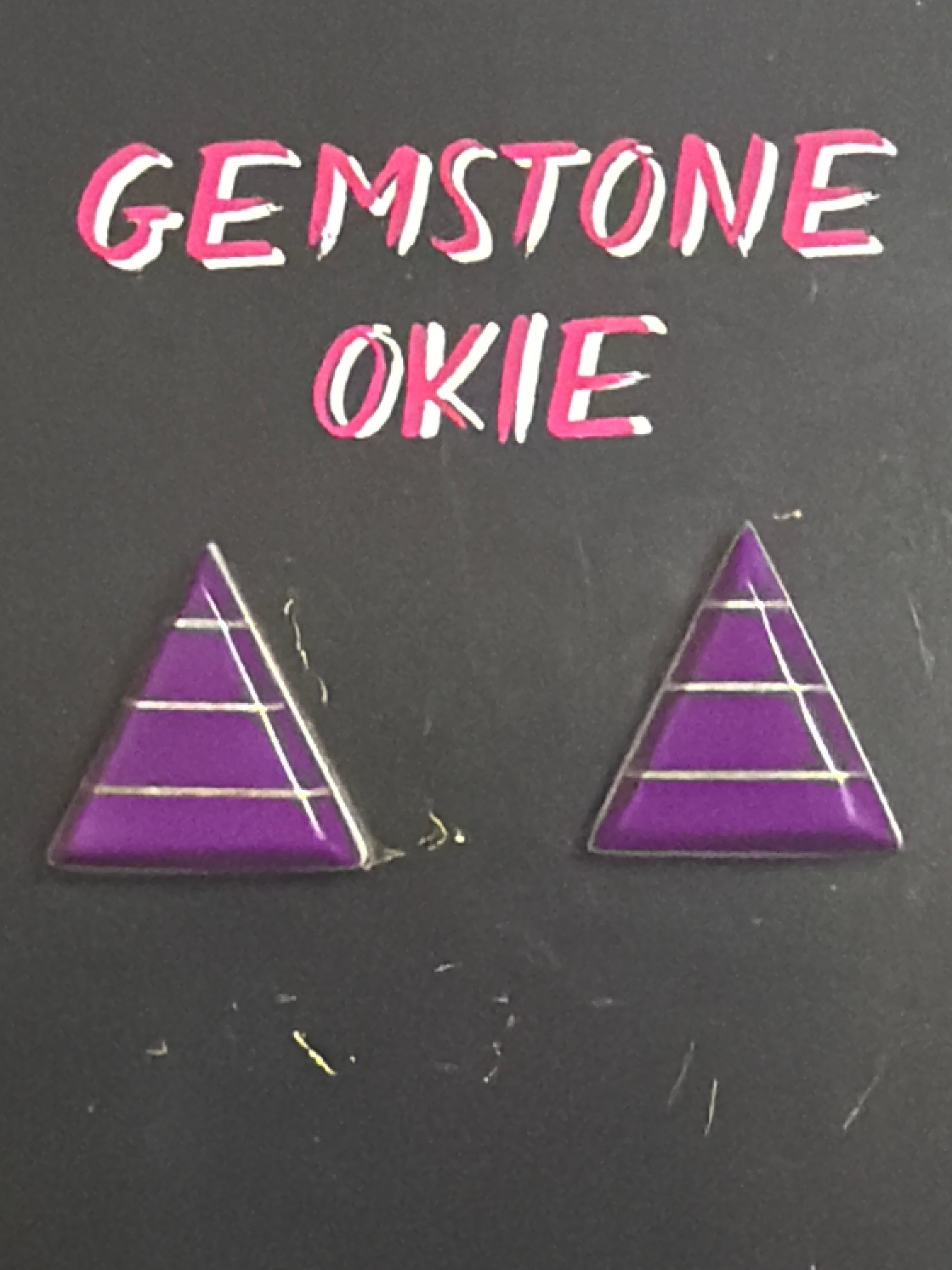 Purple Inlay Studs