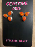 Orange Opal Studs
