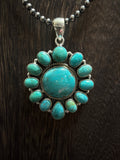 Turquoise Cluster pendant