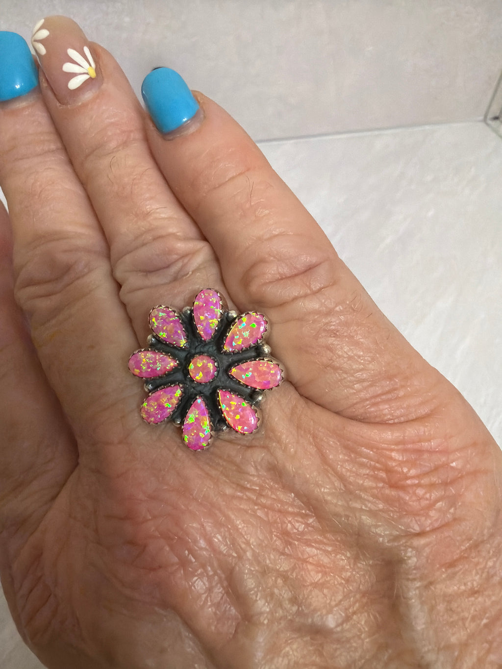 Pink Opal Ring