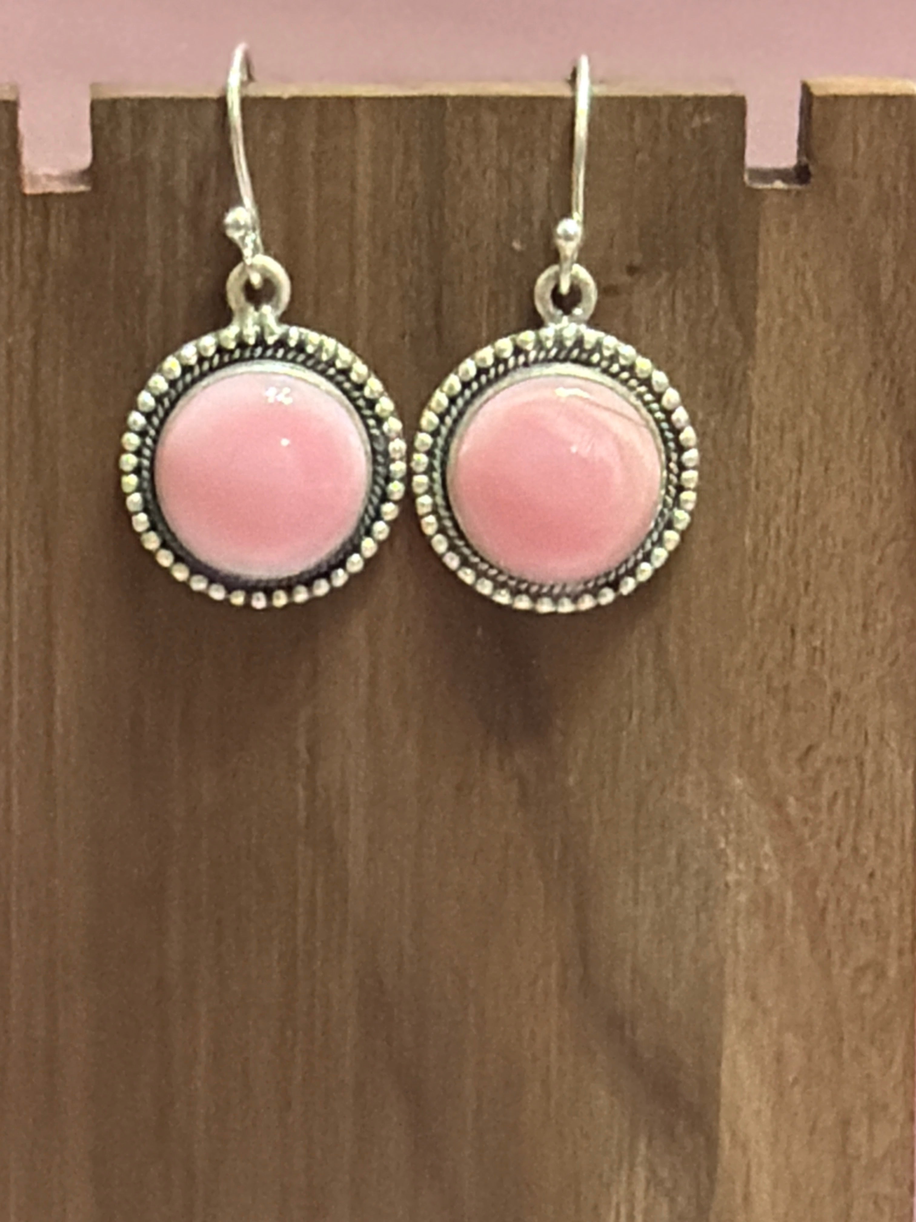 Pink Conch Dangles
