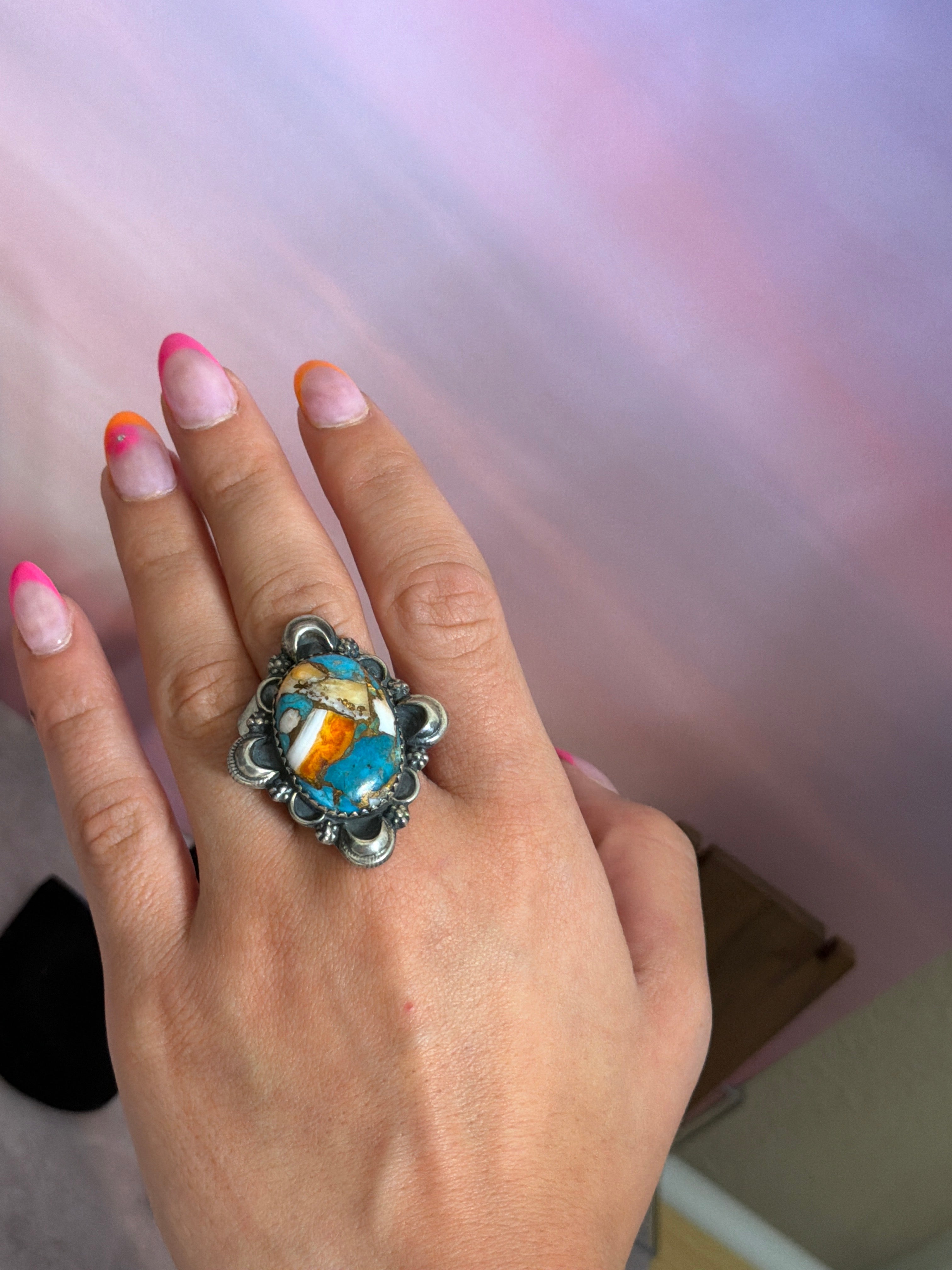 Spiny Turquoise Ring