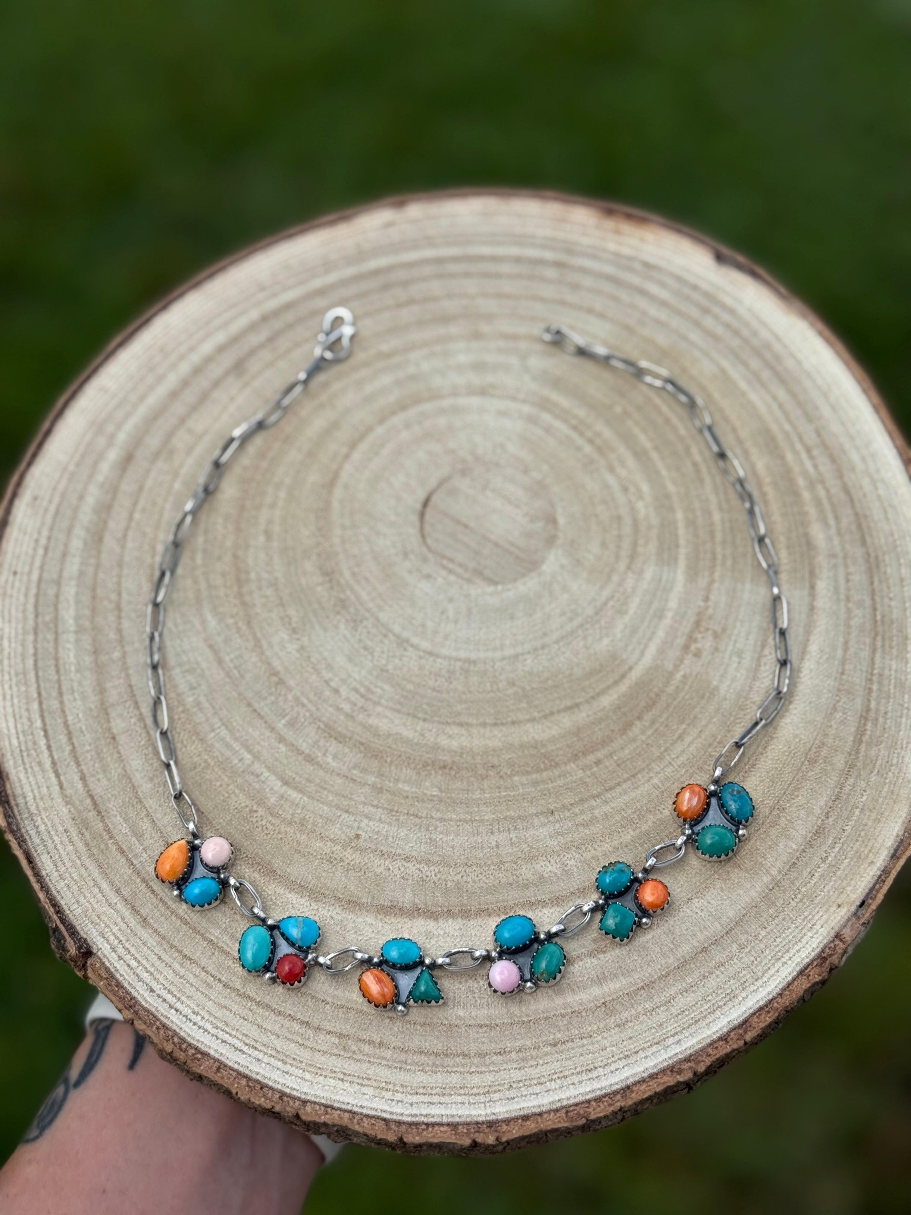 Multi Stone Choker