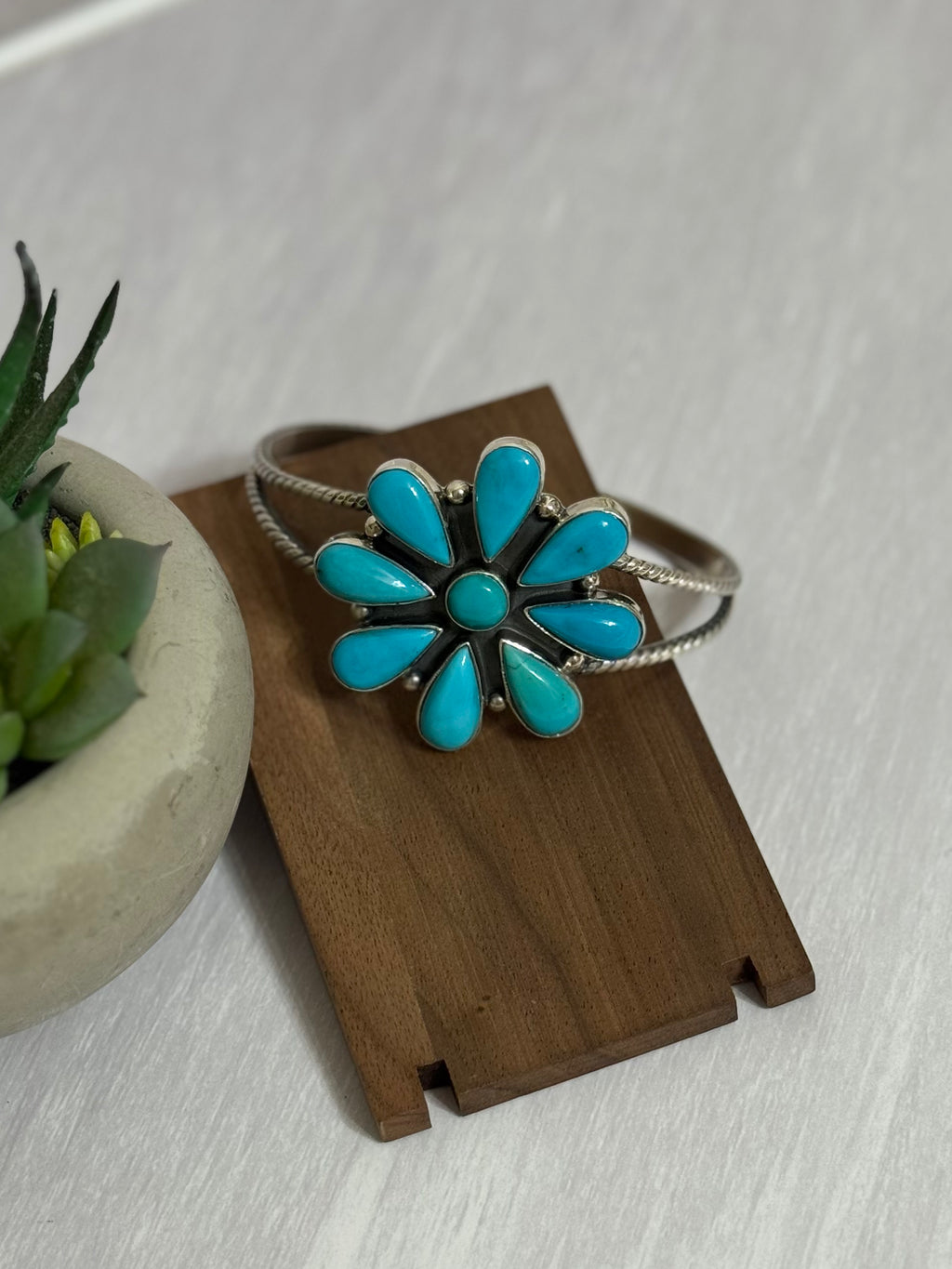 Turquoise Cluster Cuff