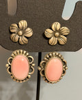 Pink Conch Box Studs