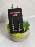 Sterling pearl earrings