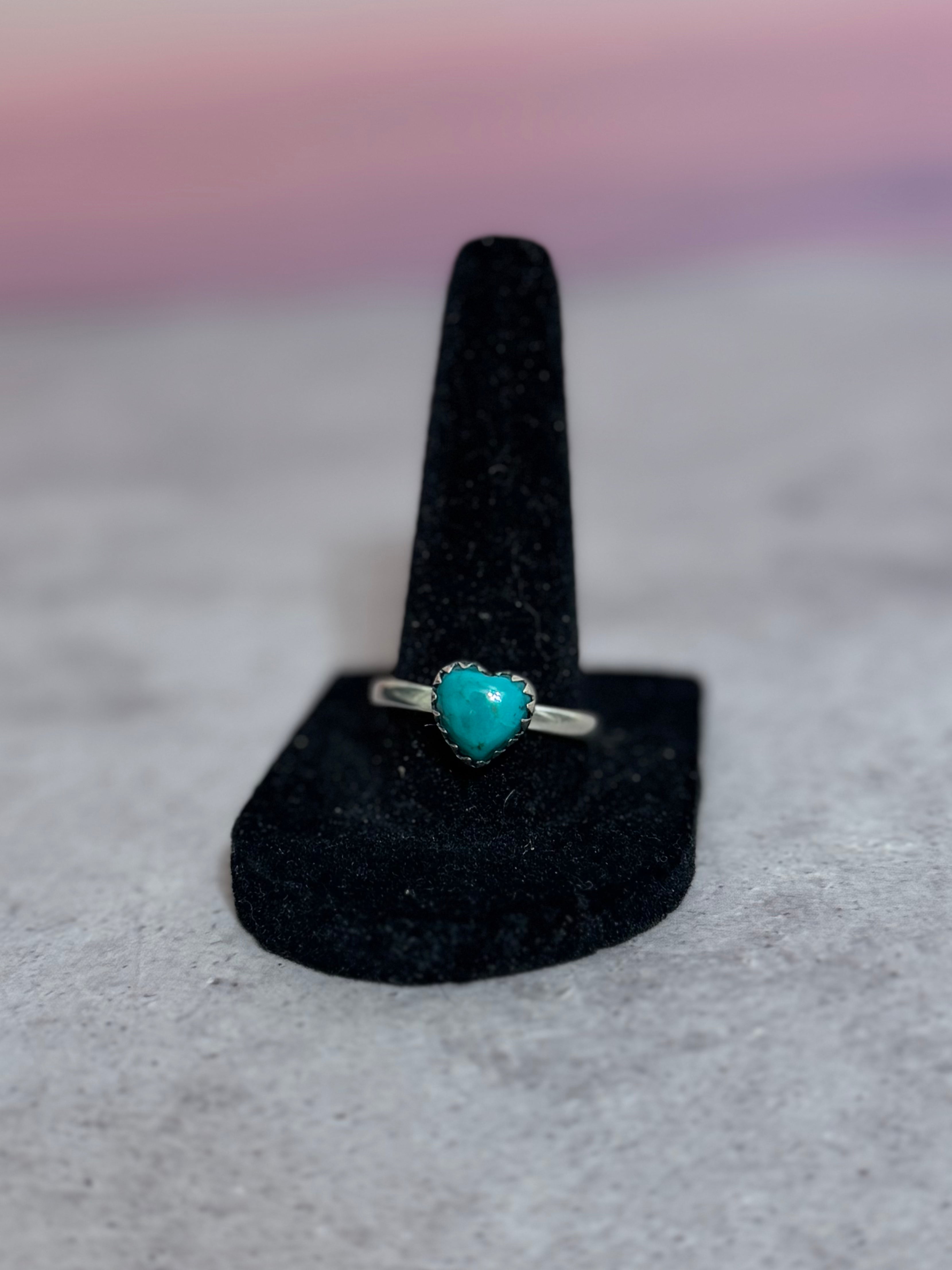 Turquoise Heart Ring