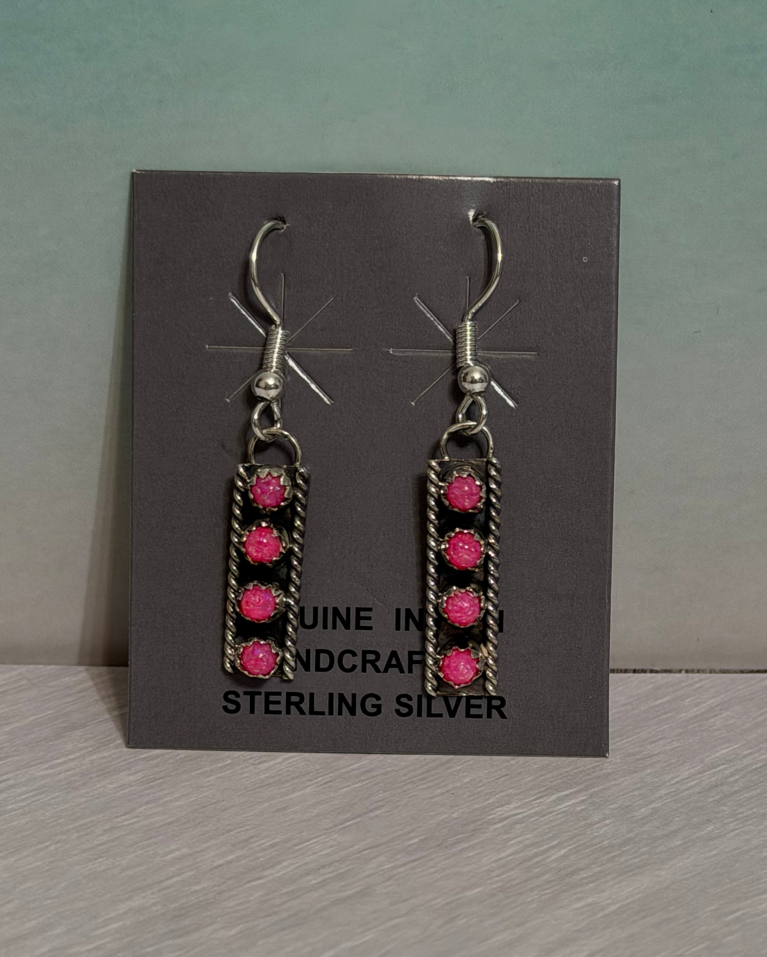 Pink Opal Dangles