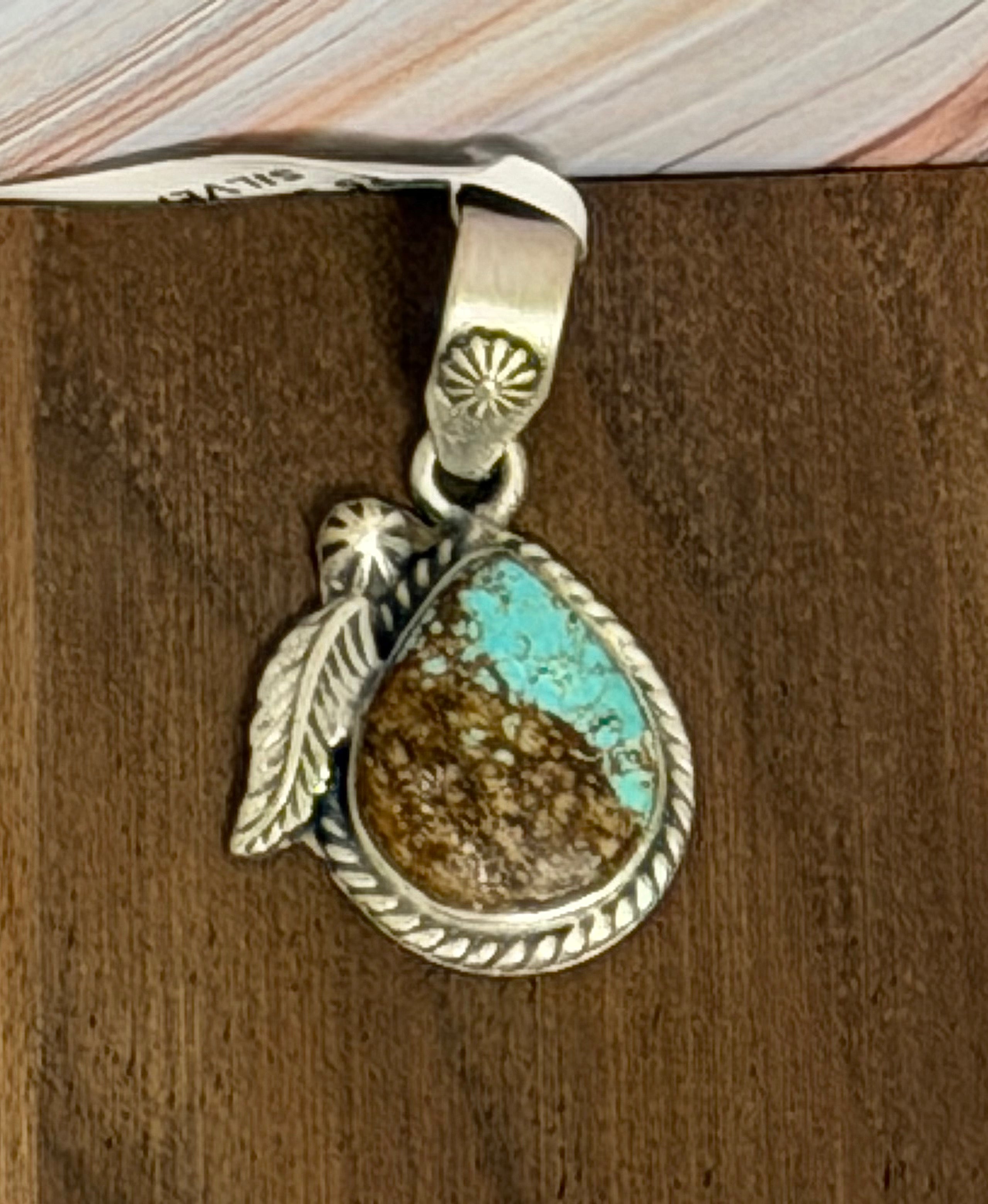 Number 8 Turquoise Pendant