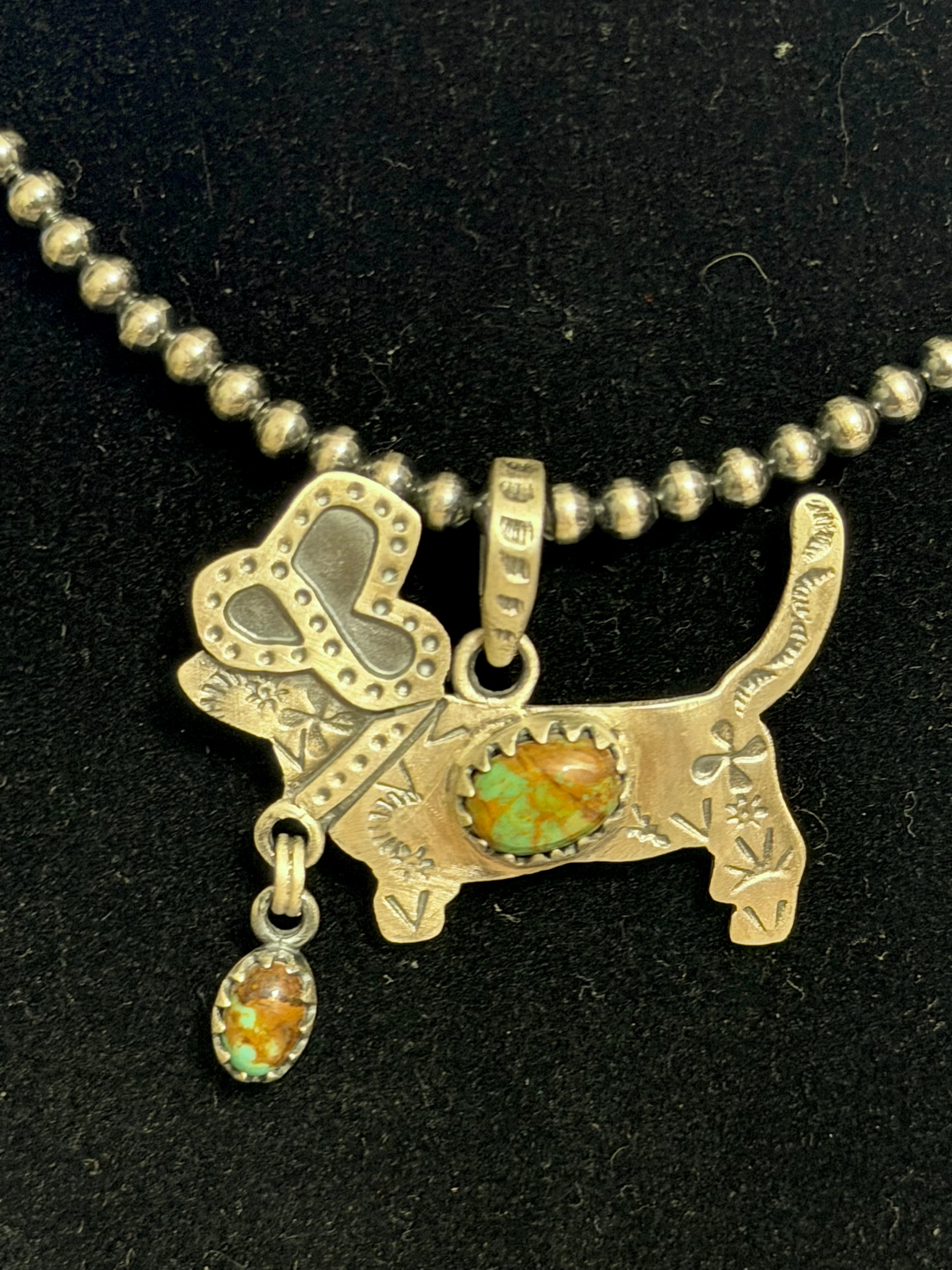 Cowboy Dog Pendant