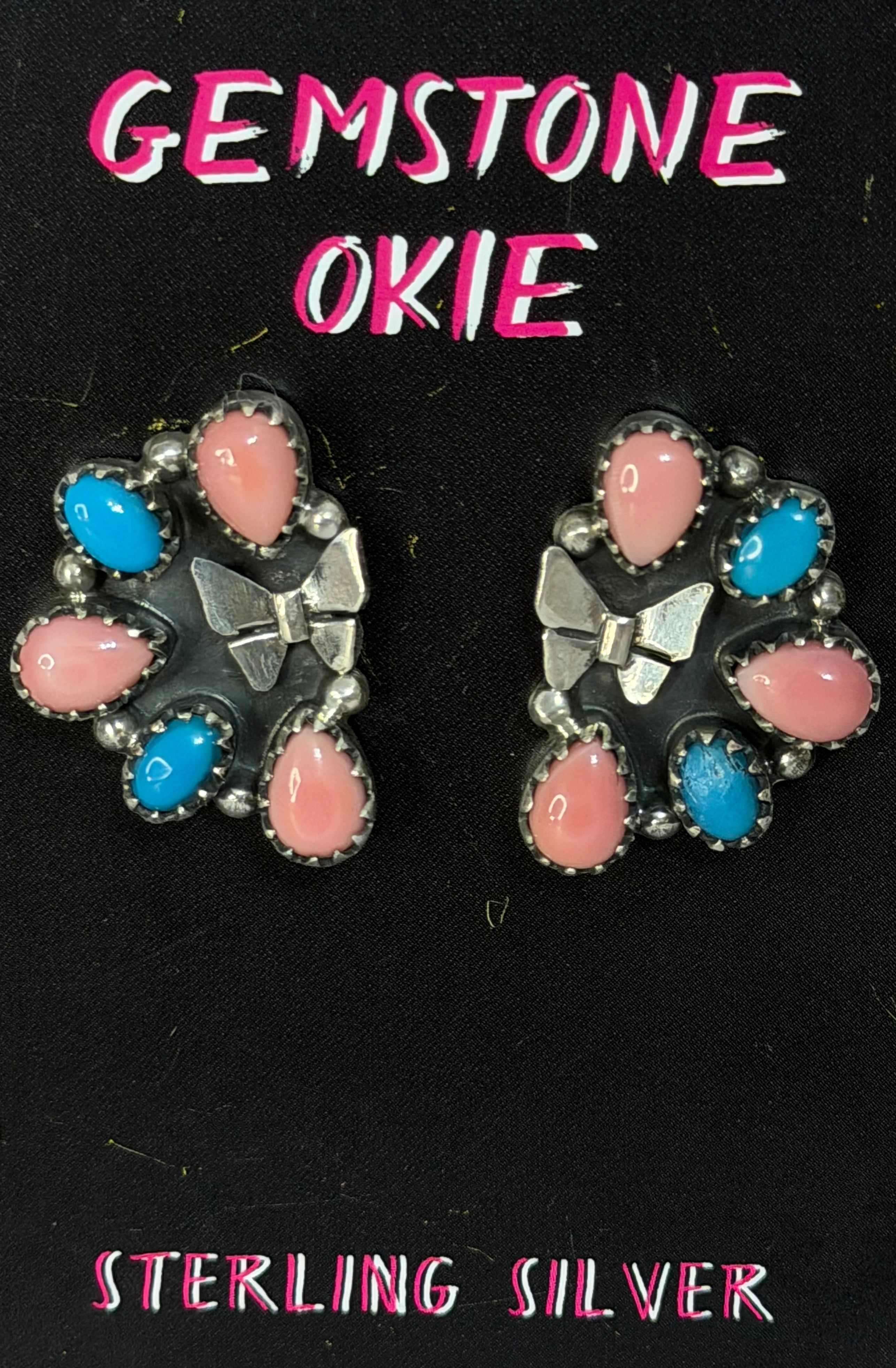1/2 Cluster Earrings