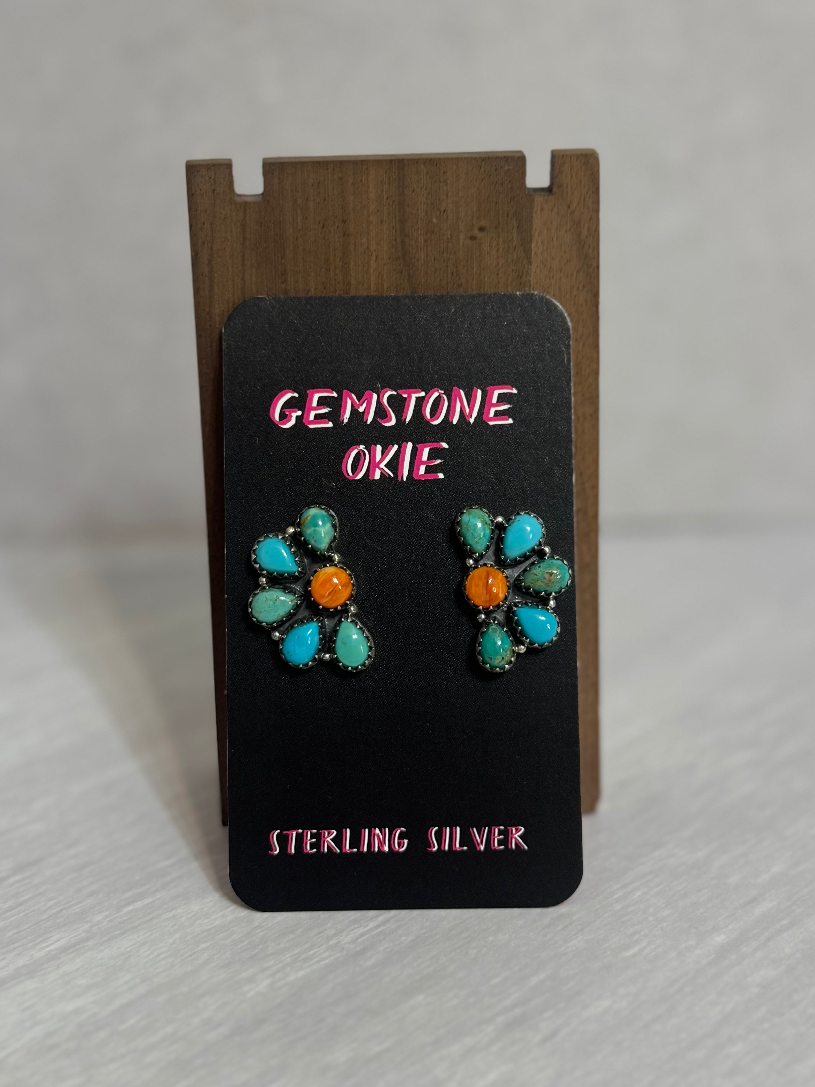 Spiny & Turquoise Studs