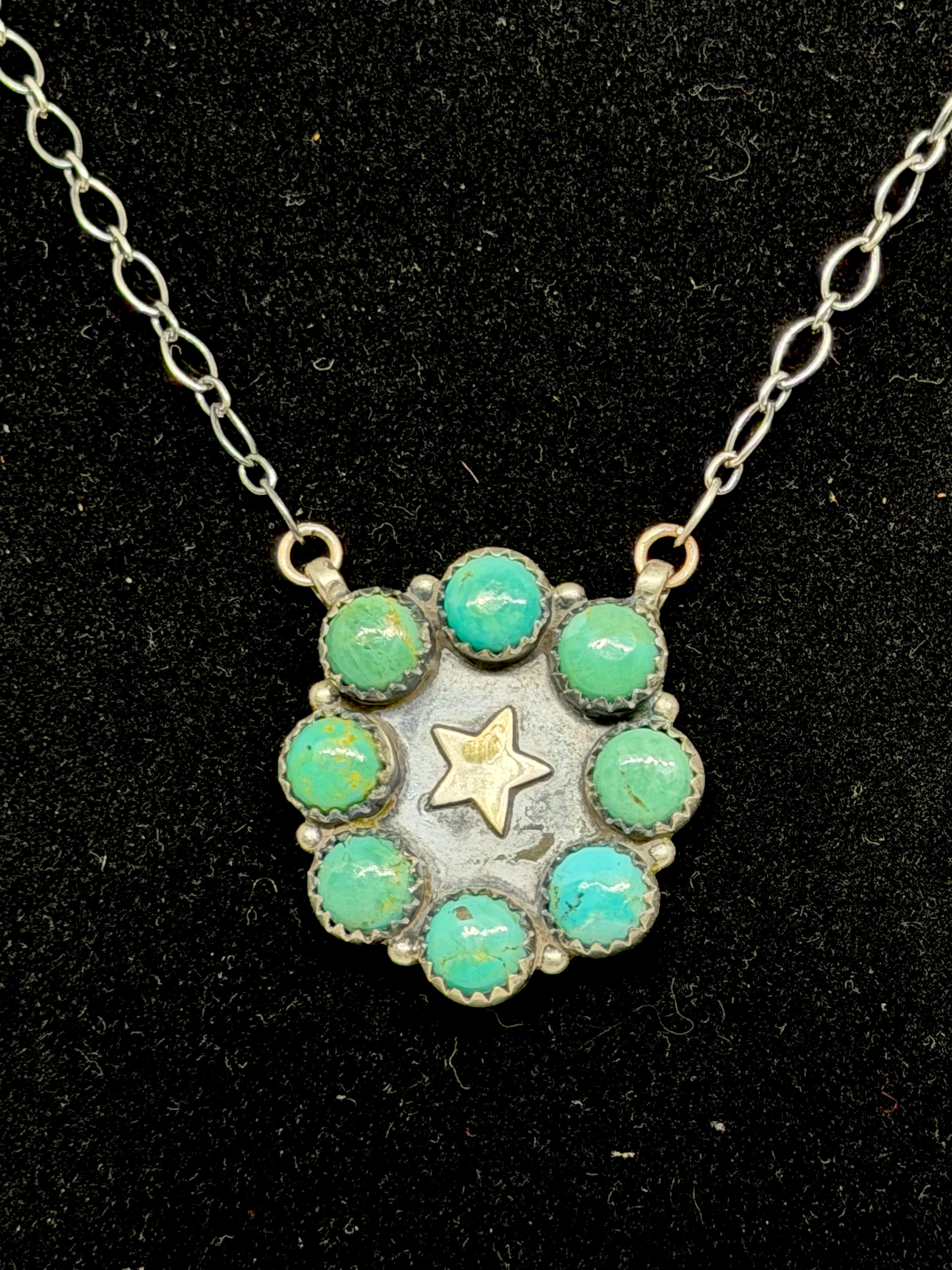 Turquoise w/star necklace