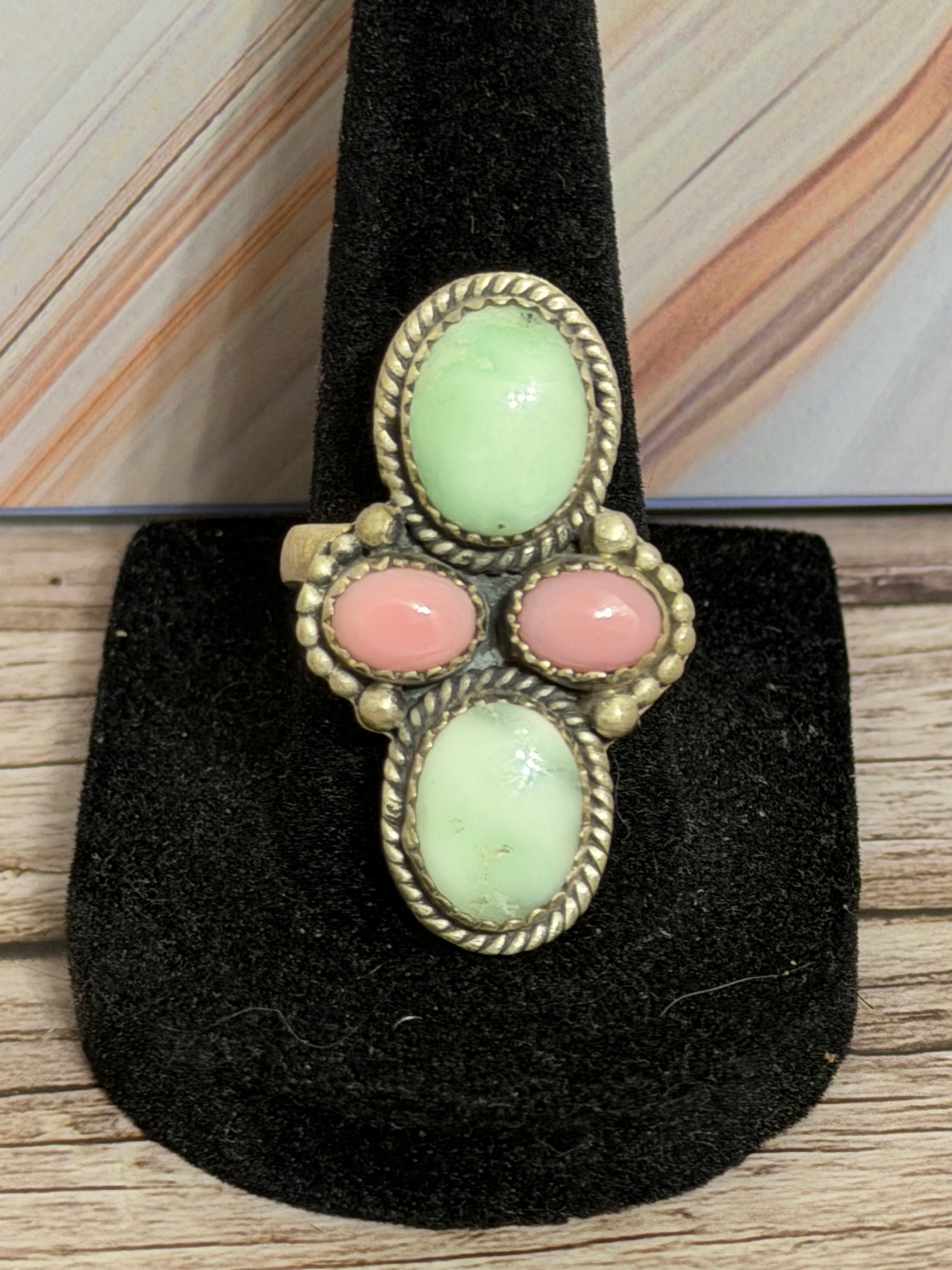 Paloma and Pink Conch Ring