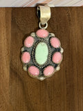 Pink Conch and Paloma Pendant