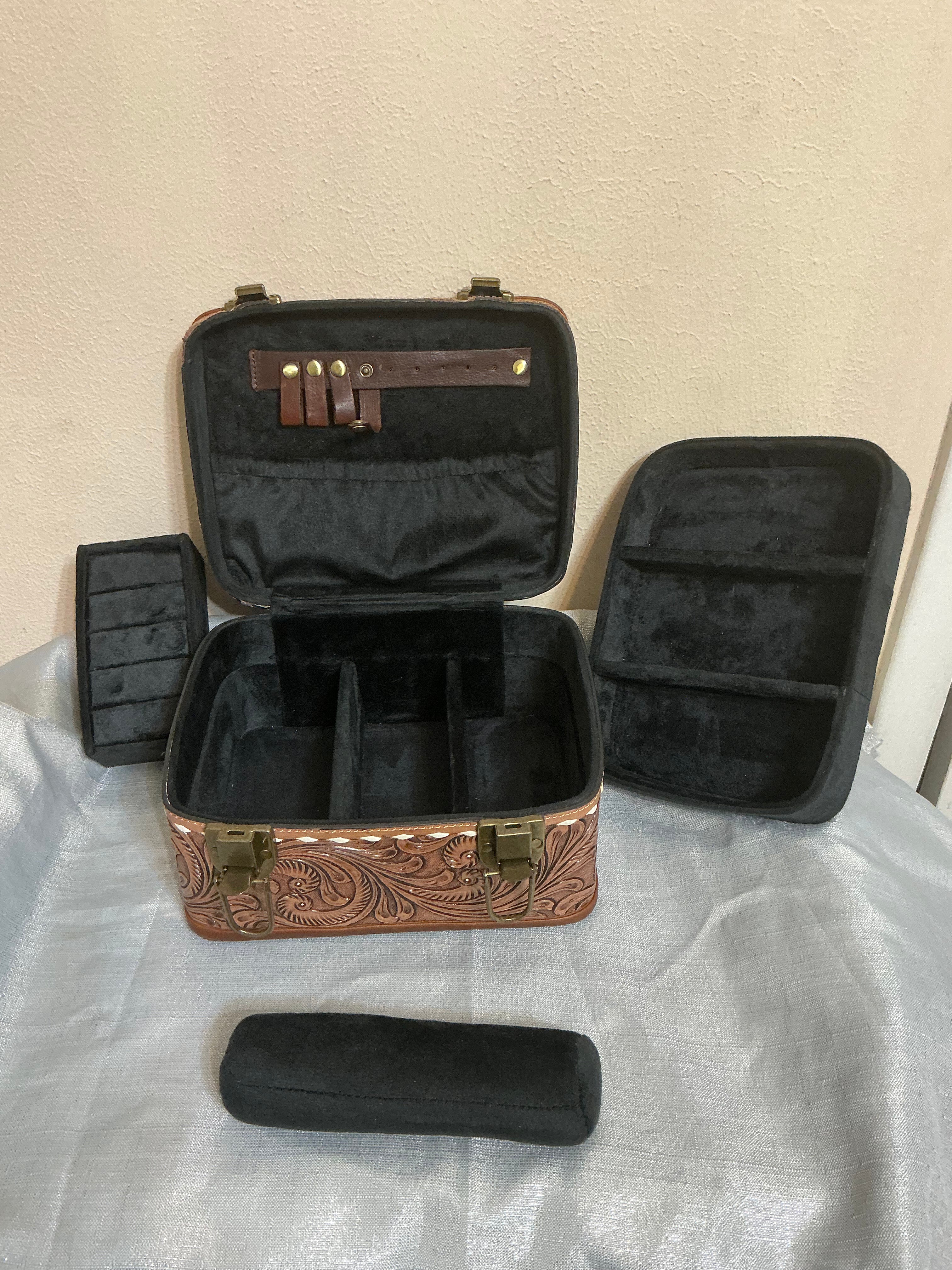 Tooled Leather Jewelry Box