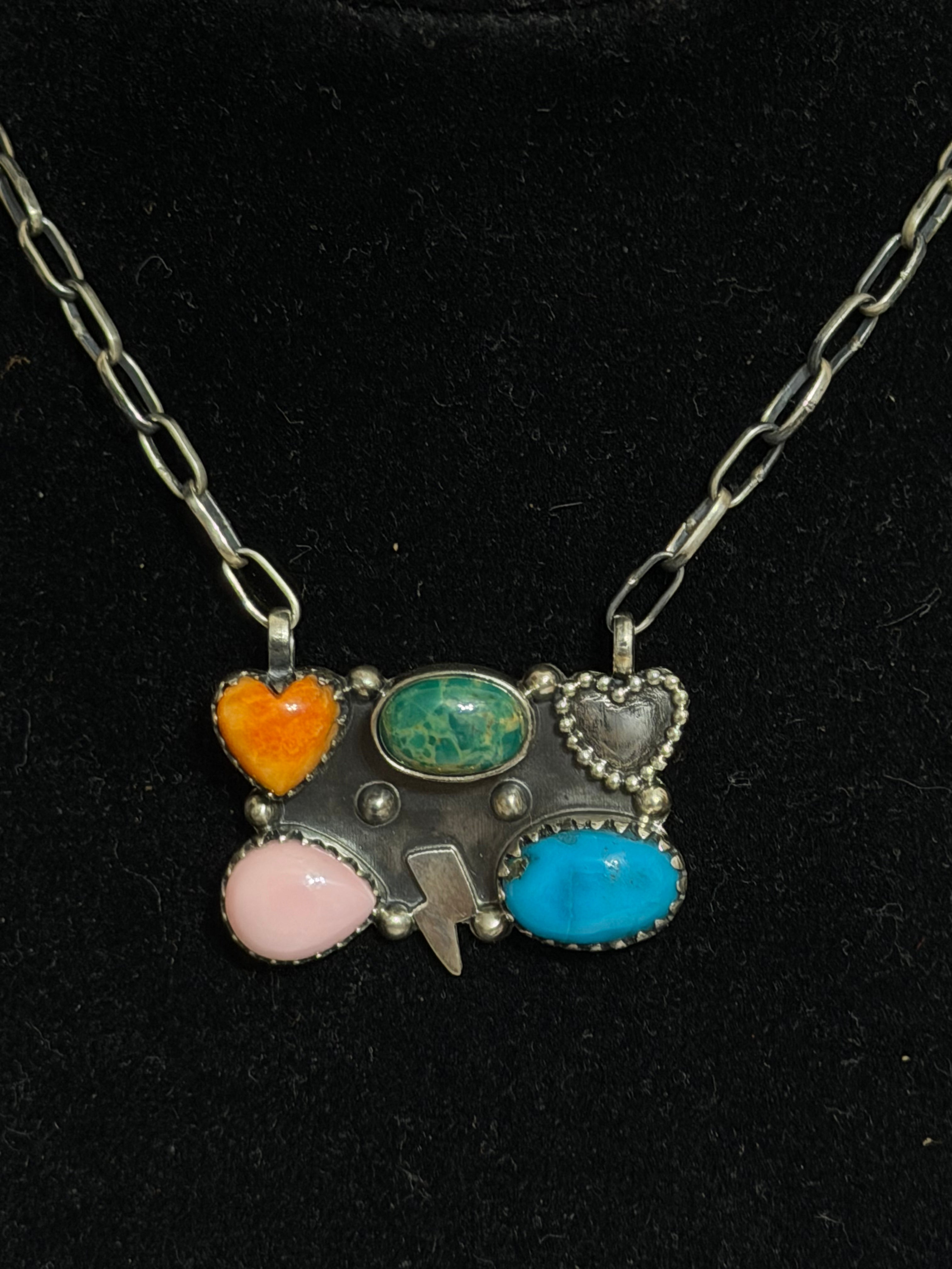 MultiStone w/ lightning bolt and heart
