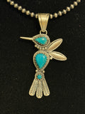 3 Stone Hummingbird Pendant