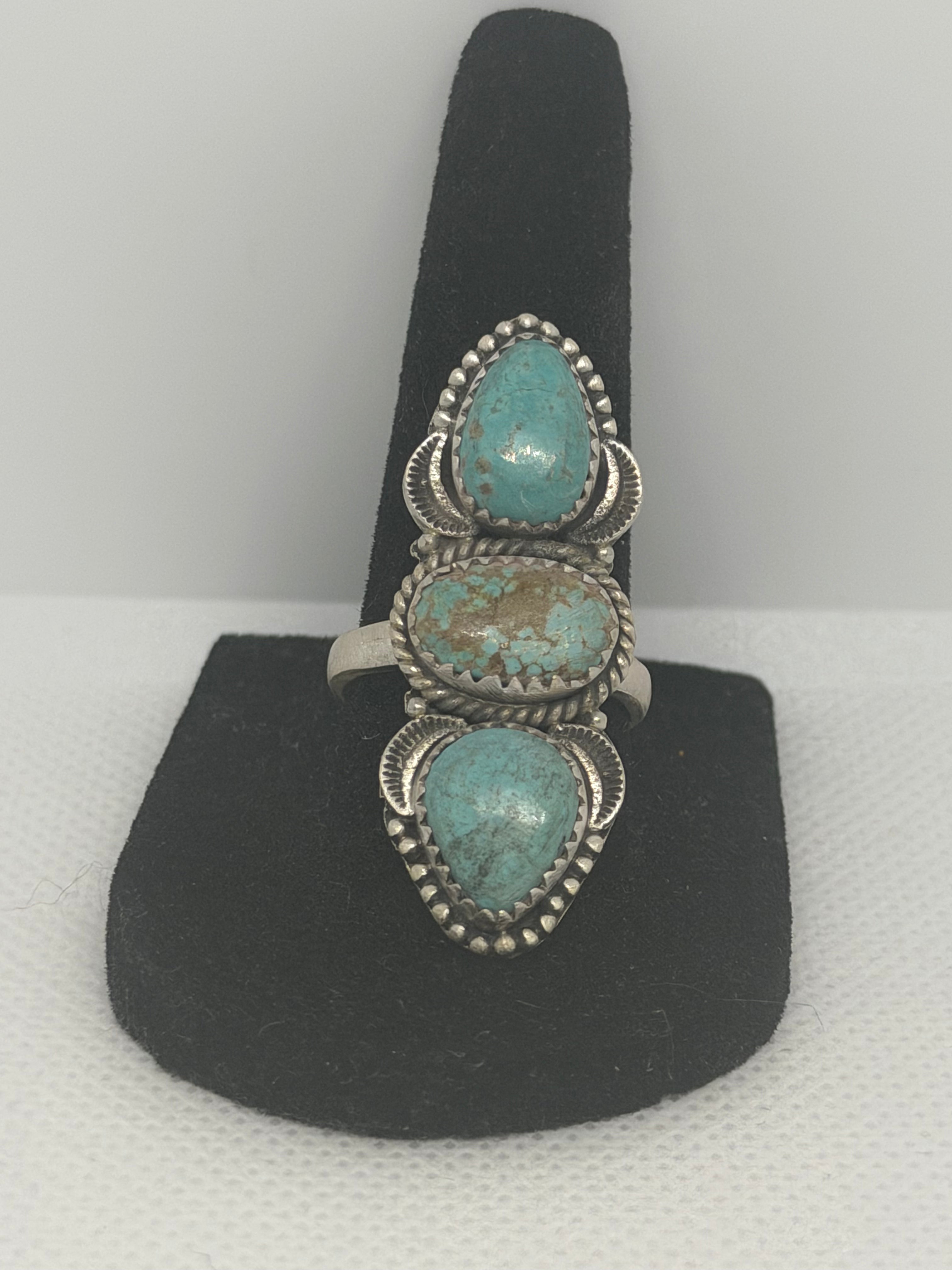 Number 8 Turquoise Ring