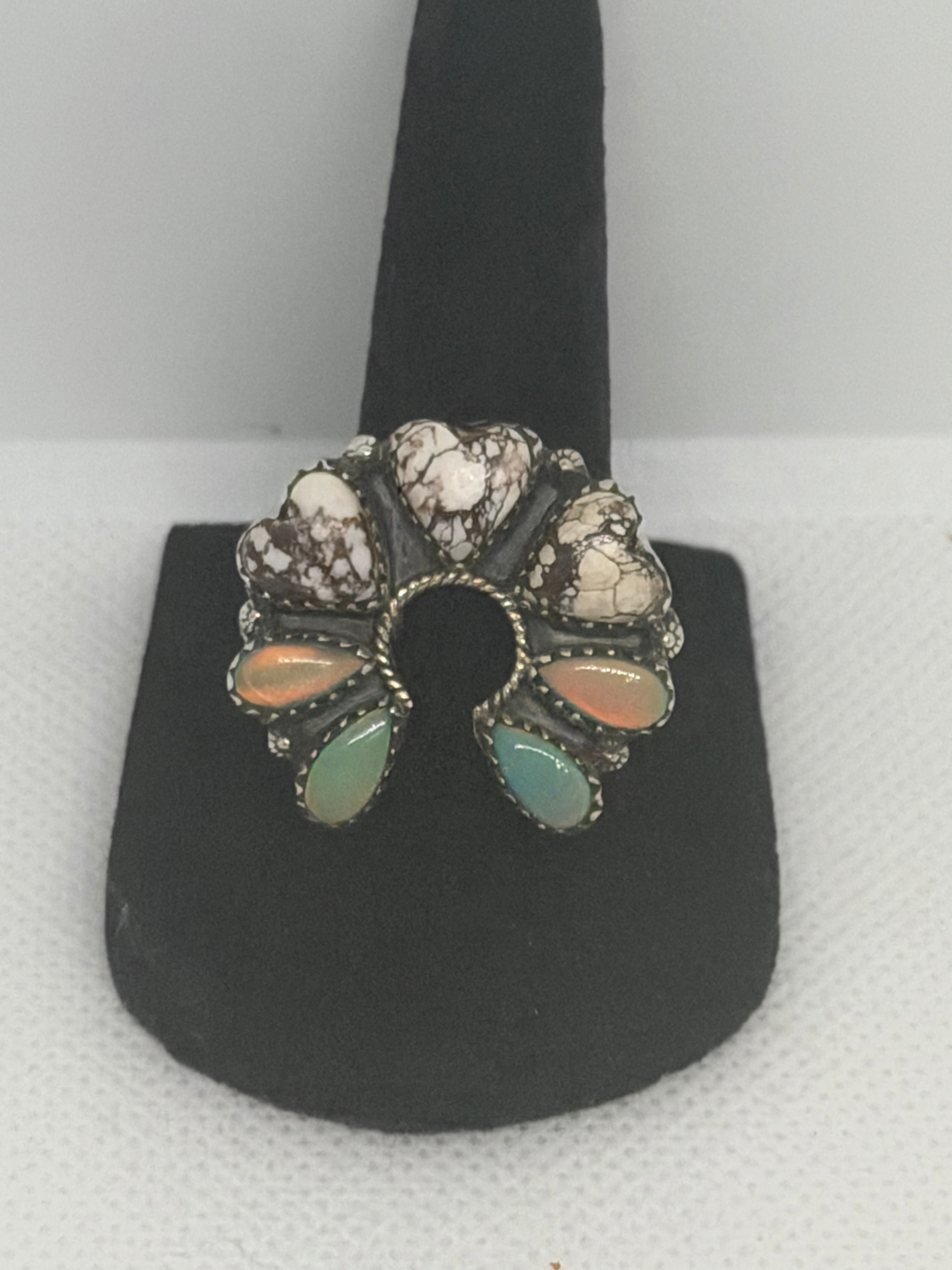 Wild Horse and Opal Ring