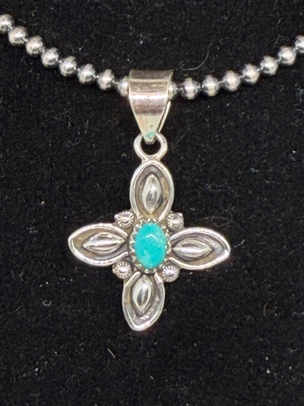 Sterling and turquoise pendant
