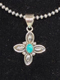 Sterling and turquoise pendant