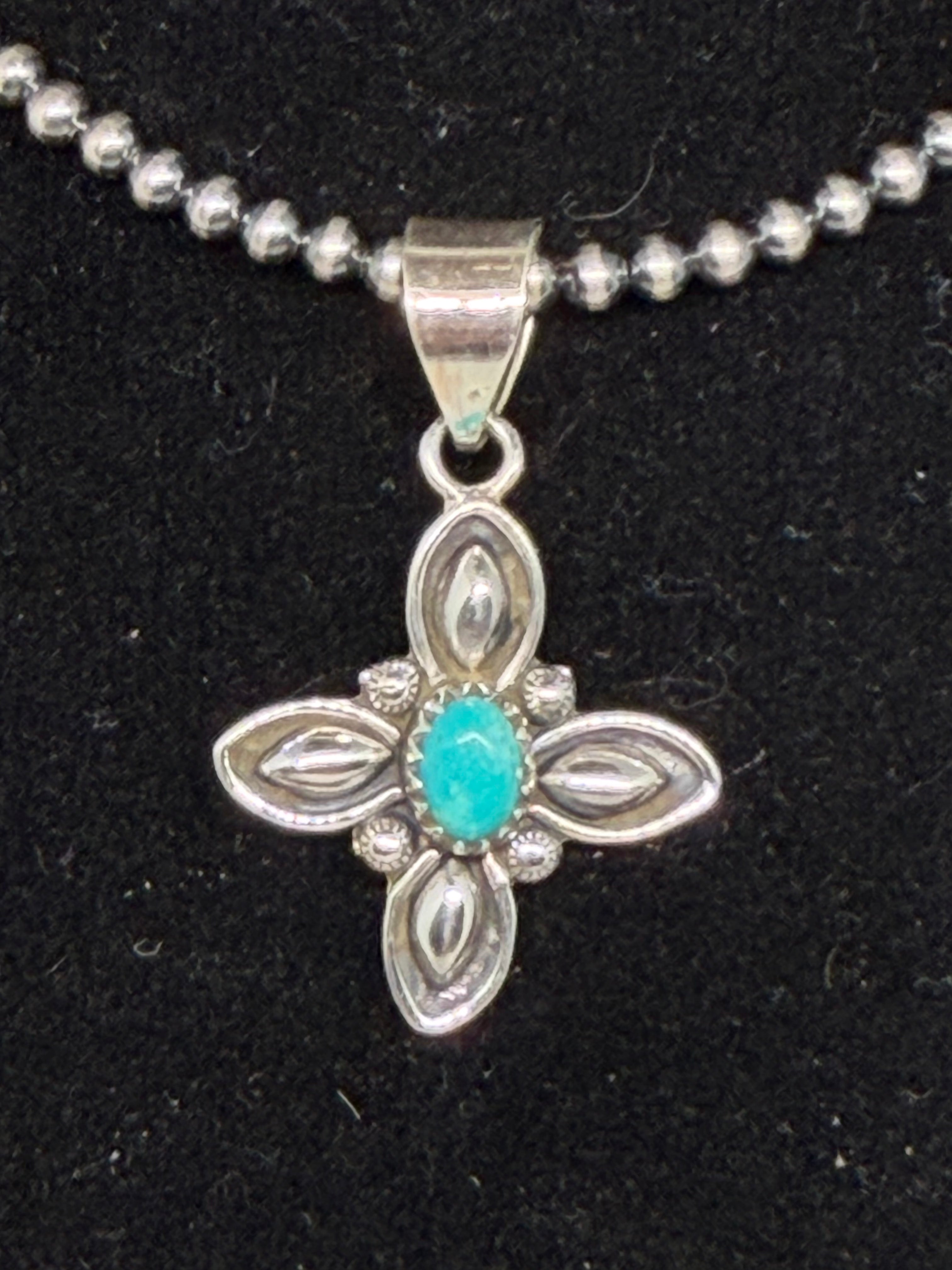 Sterling and turquoise pendant