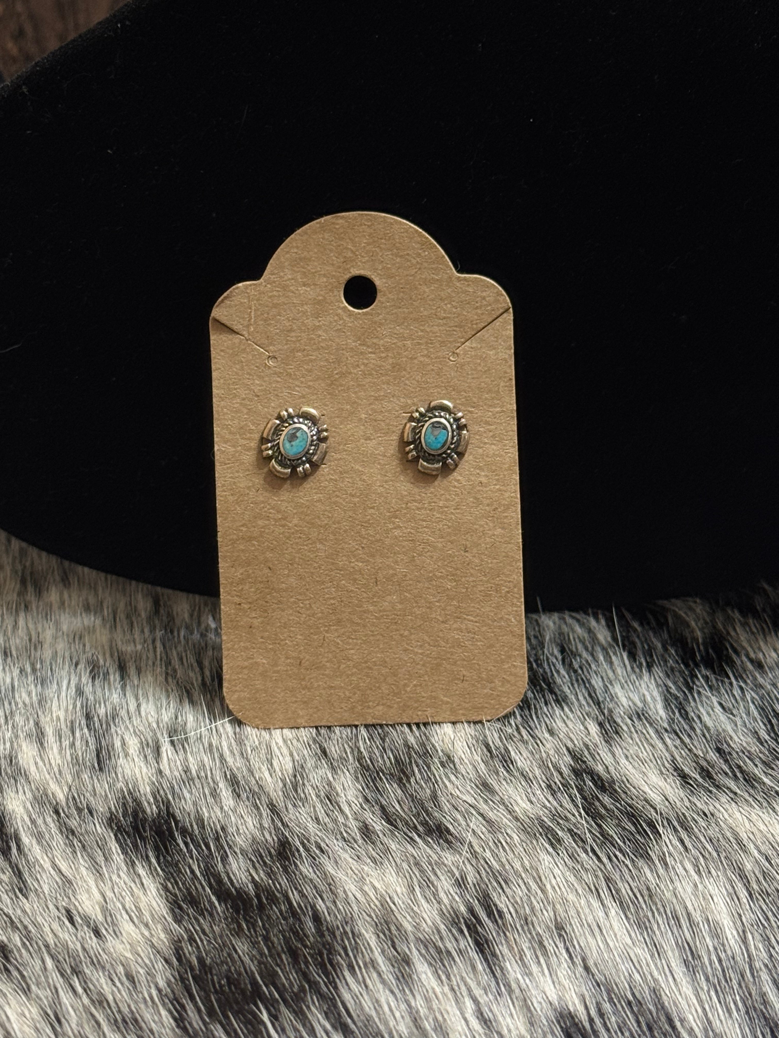 Native Turquoise studs