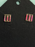 Pink Opal Studs
