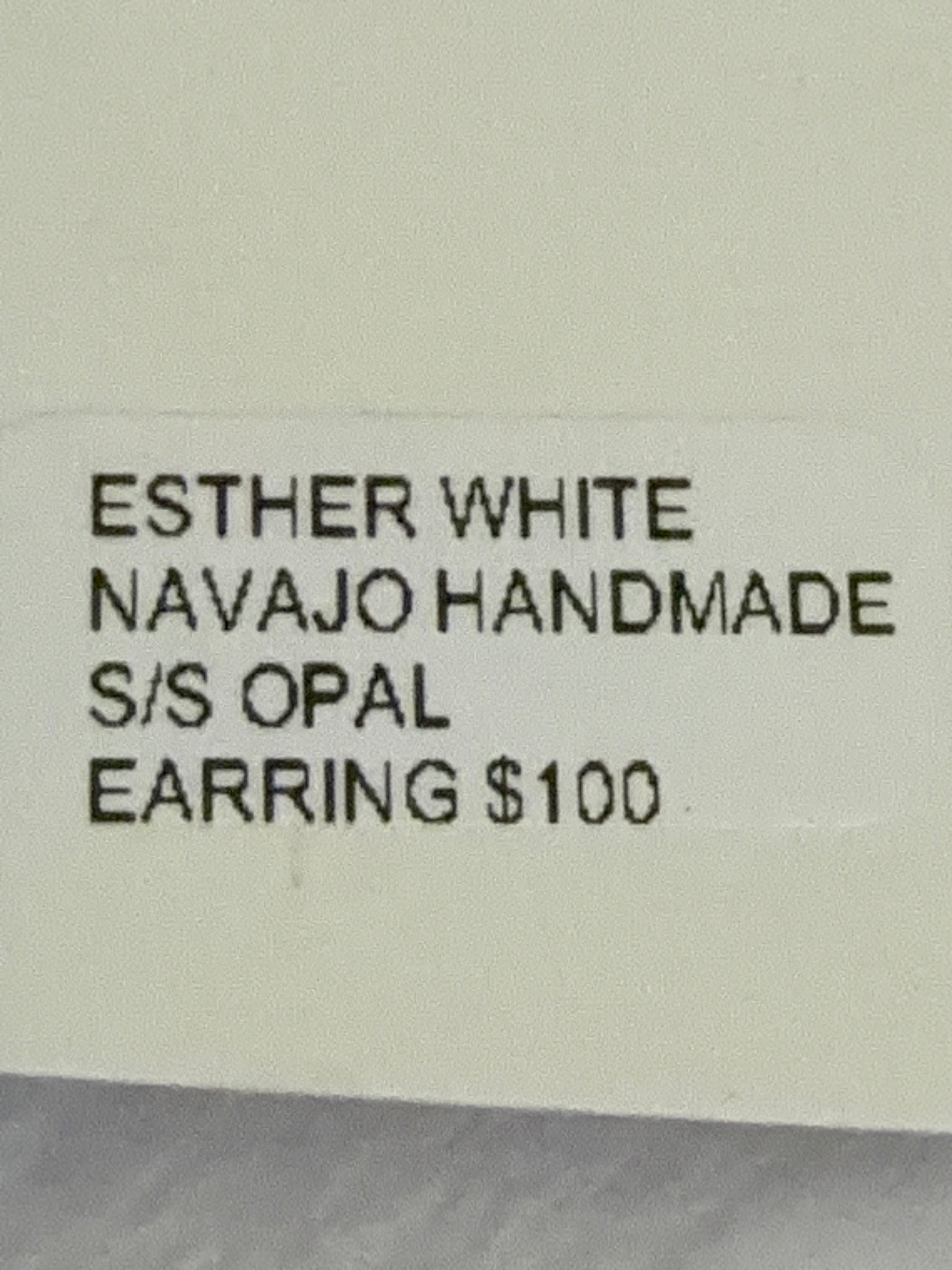 White Opal Dangles