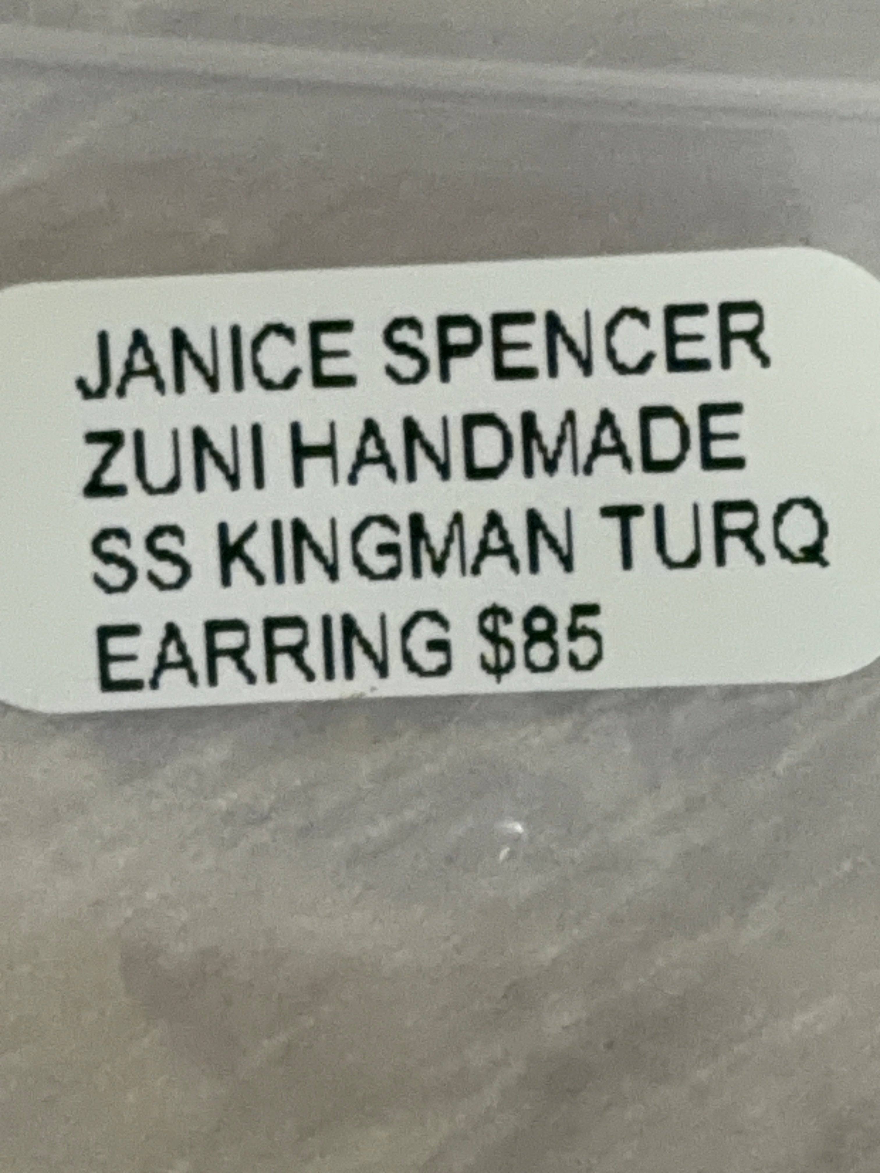 3 Stone Turquoise Studs