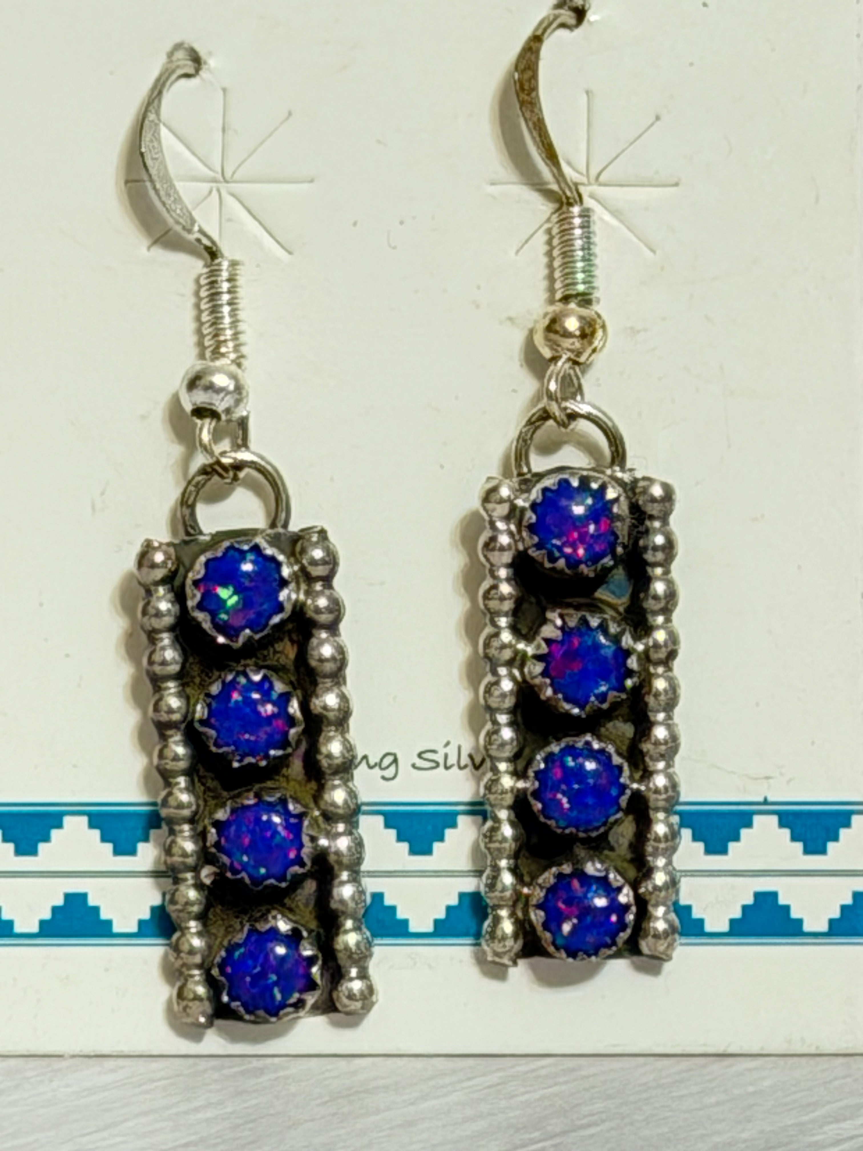Blue Opal Dangles