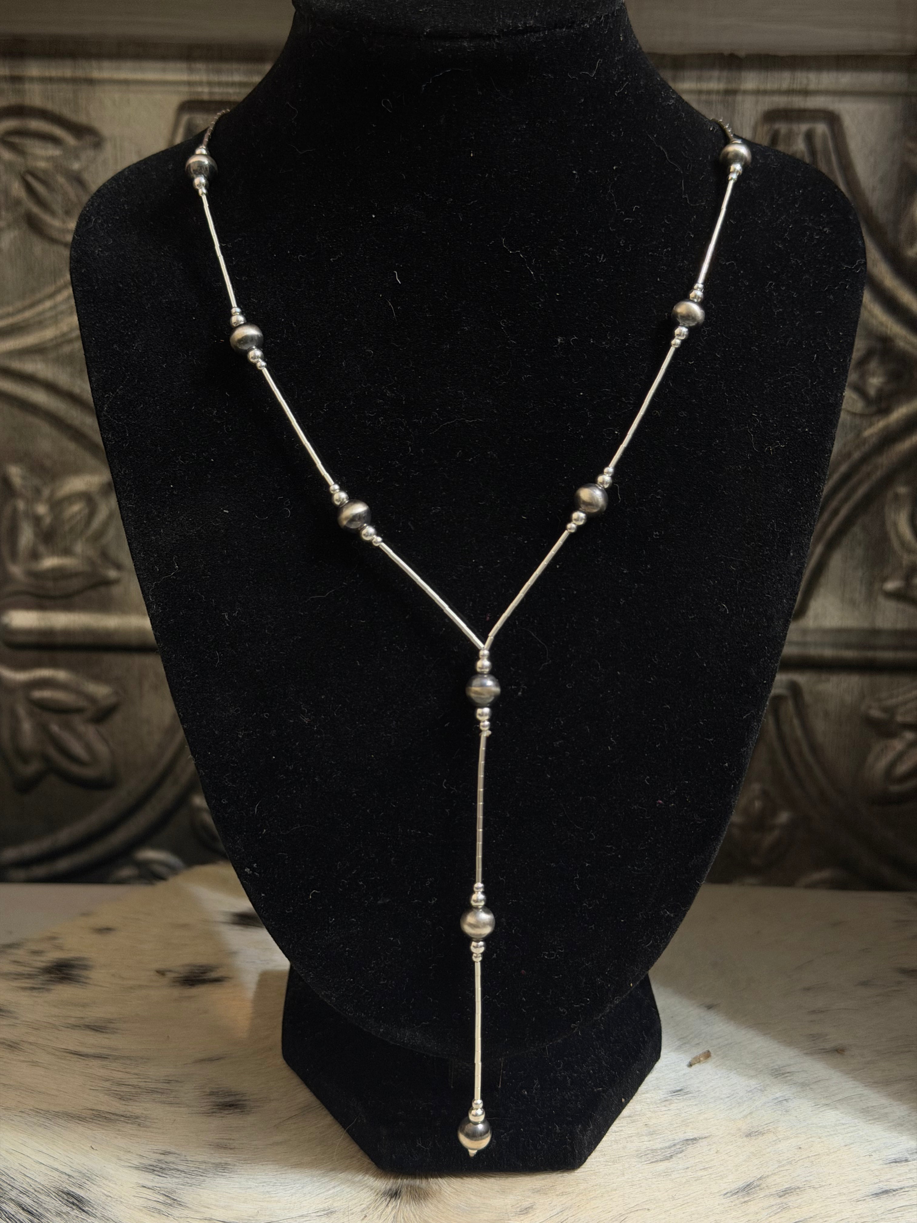 Liquid Silver Lariat