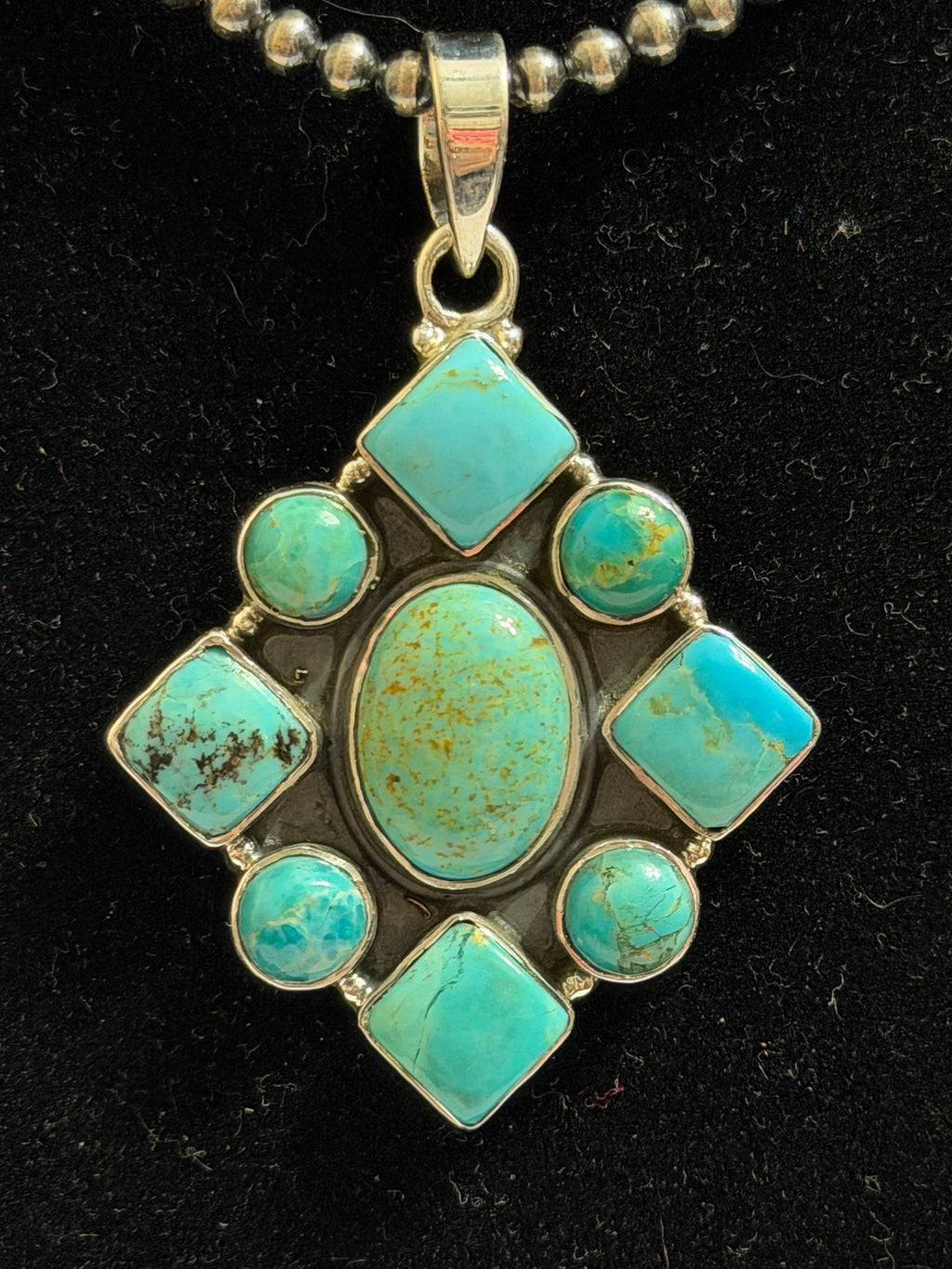Turquoise Cluster Pendant