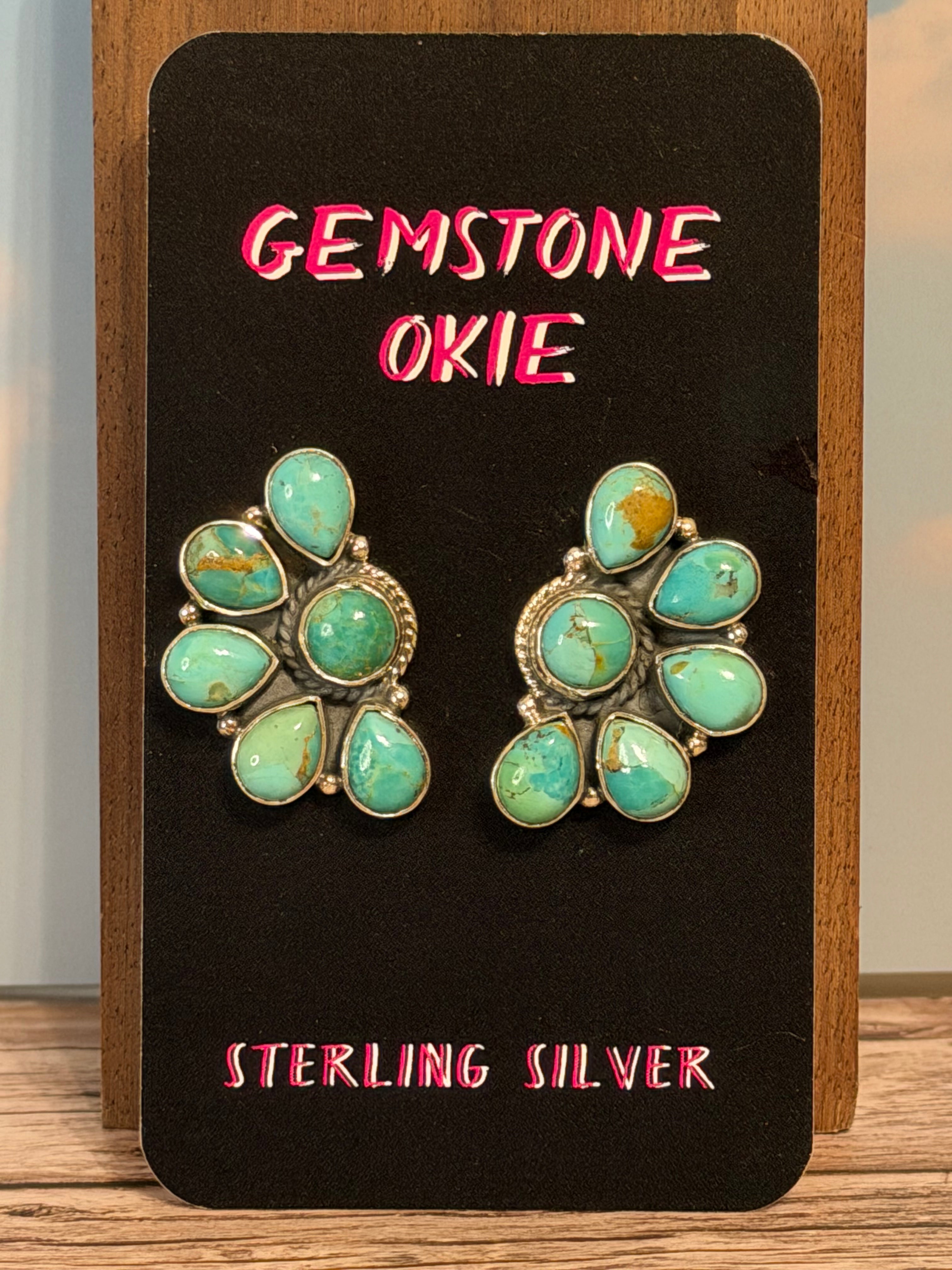 1/2 Cluster Earrings