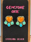 Spiny and Turquoise Studs