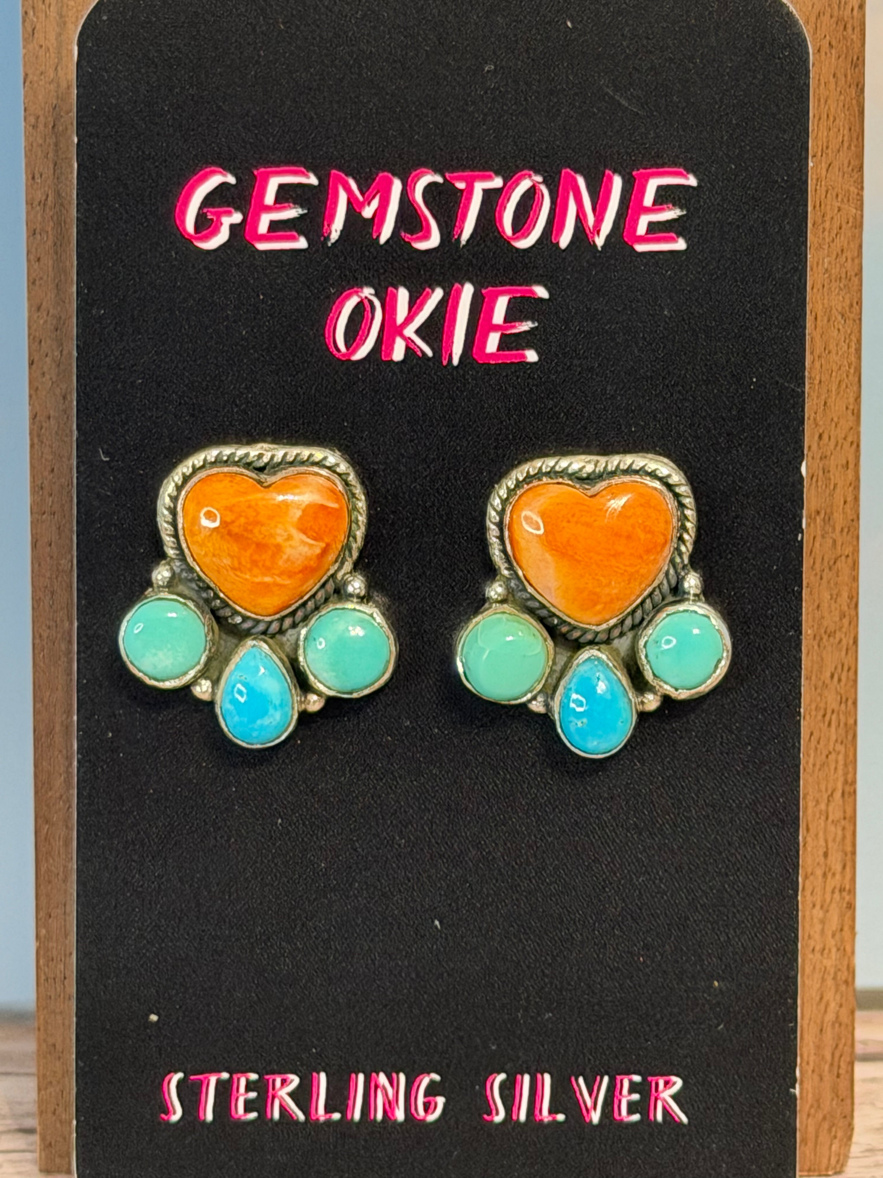 Spiny and Turquoise Studs
