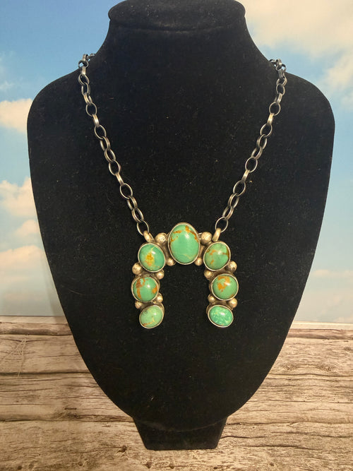 #8 Turquoise Naja Necklace