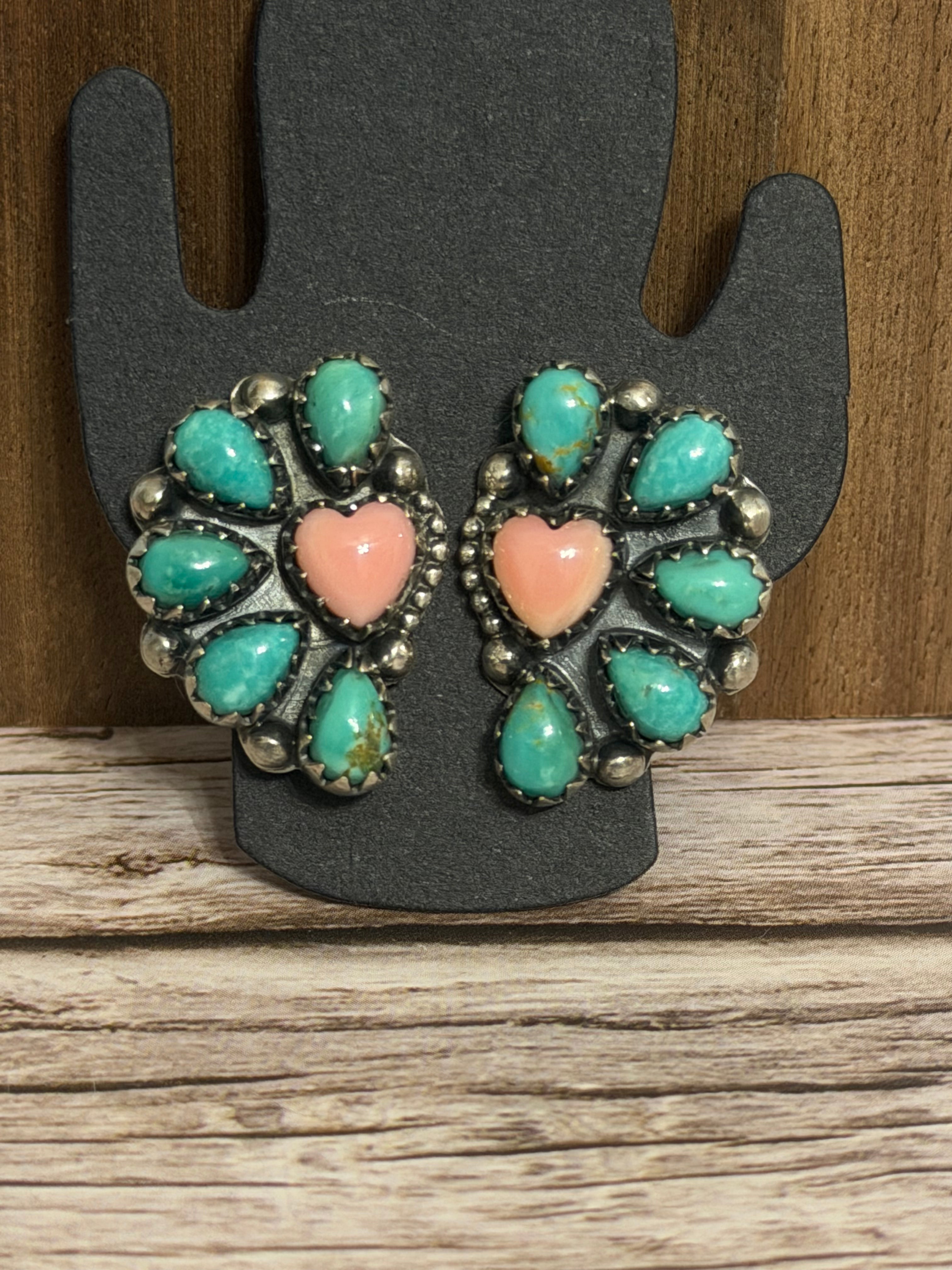 1/2 Cluster Earrings